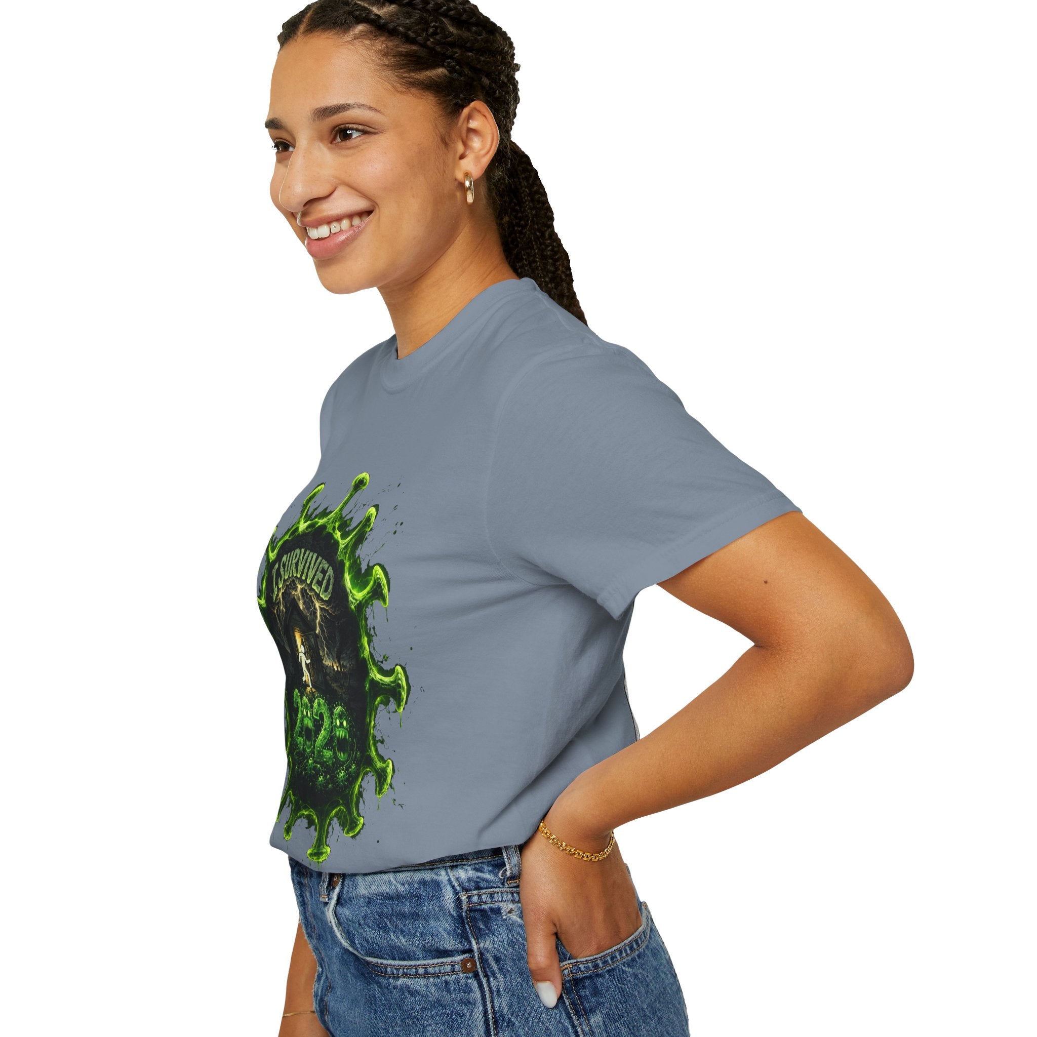 I Survived 2020 — Director's Cut S1:E5 "Delivery Doomsday" | Pandemic Edition Unisex Garment-Dyed T-shirt