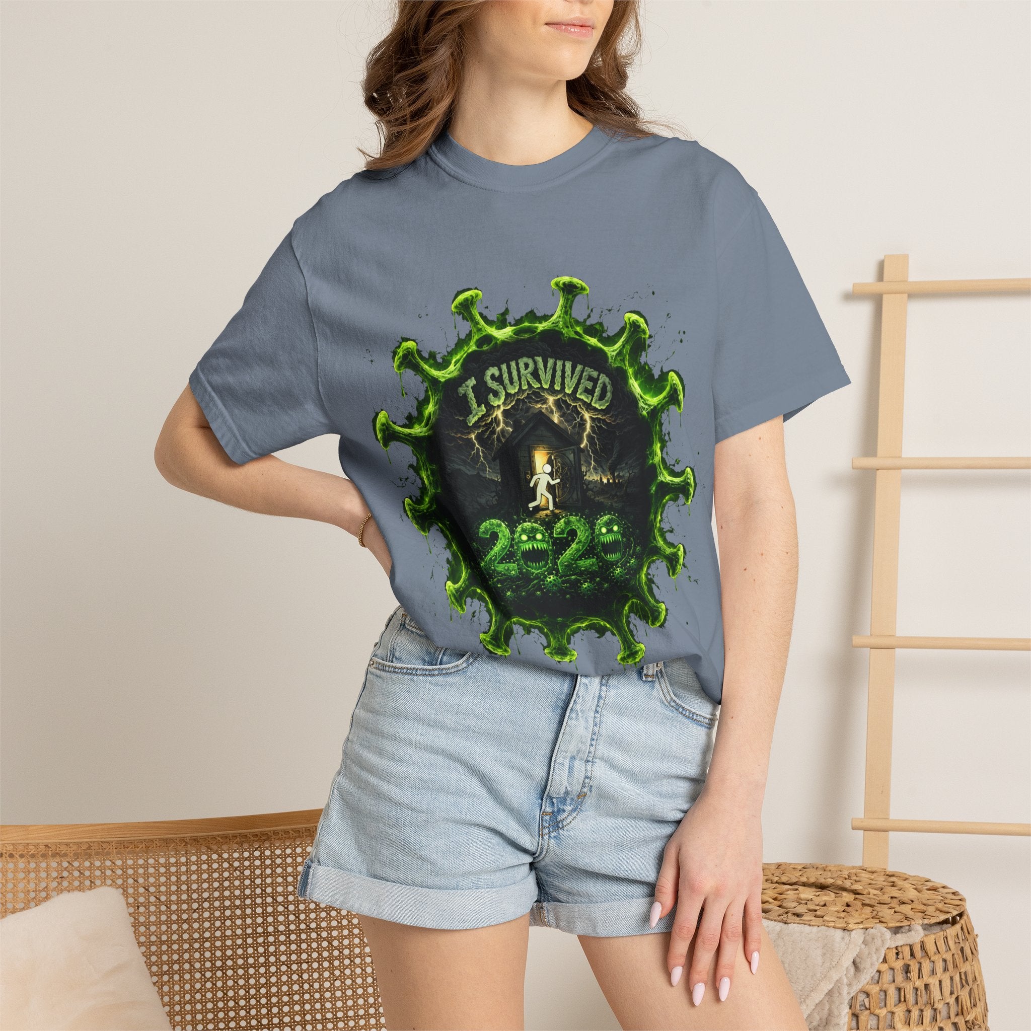 I Survived 2020 — Director's Cut S1:E5 "Delivery Doomsday" | Pandemic Edition Unisex Garment-Dyed T-shirt
