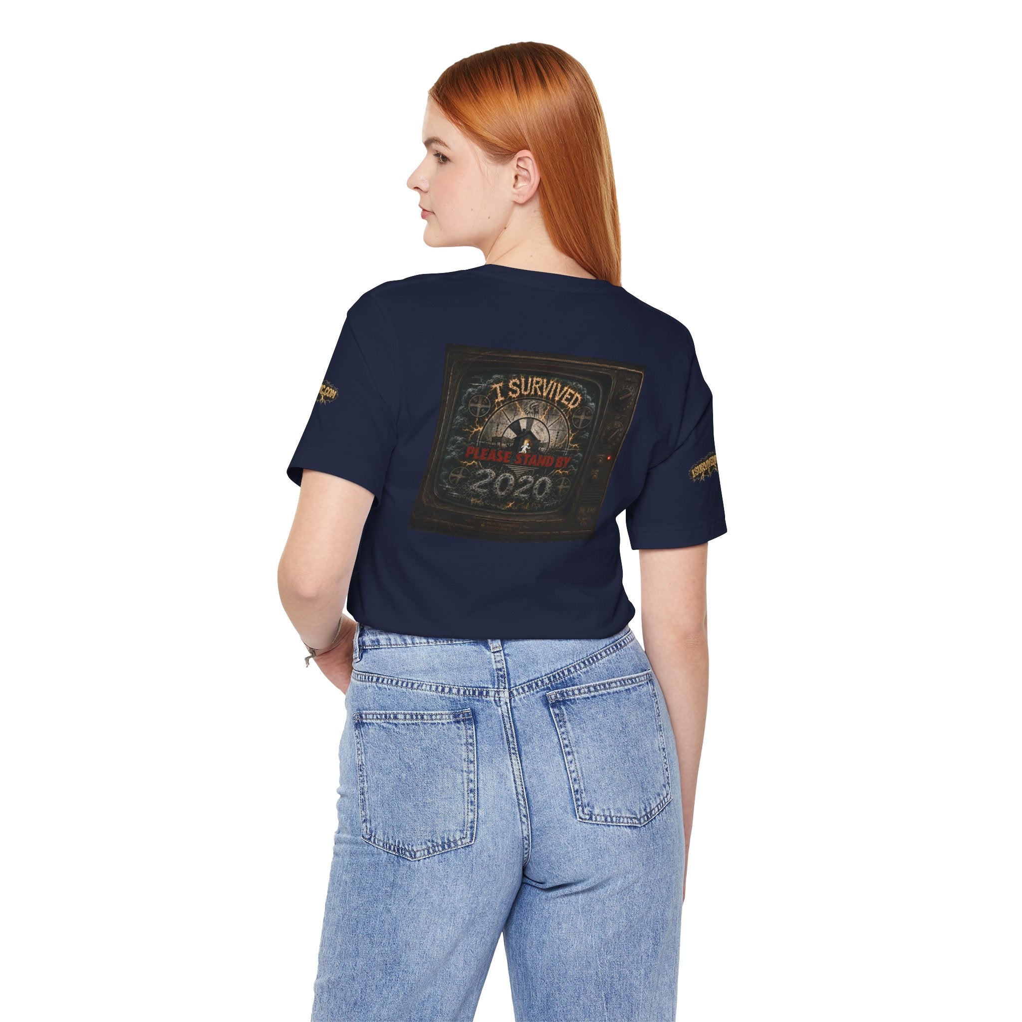 I Survived 2020 — "Please Stand By" Test Pattern Tee Special Edition Summer Premier Unisex Jersey Short Sleeve Tee