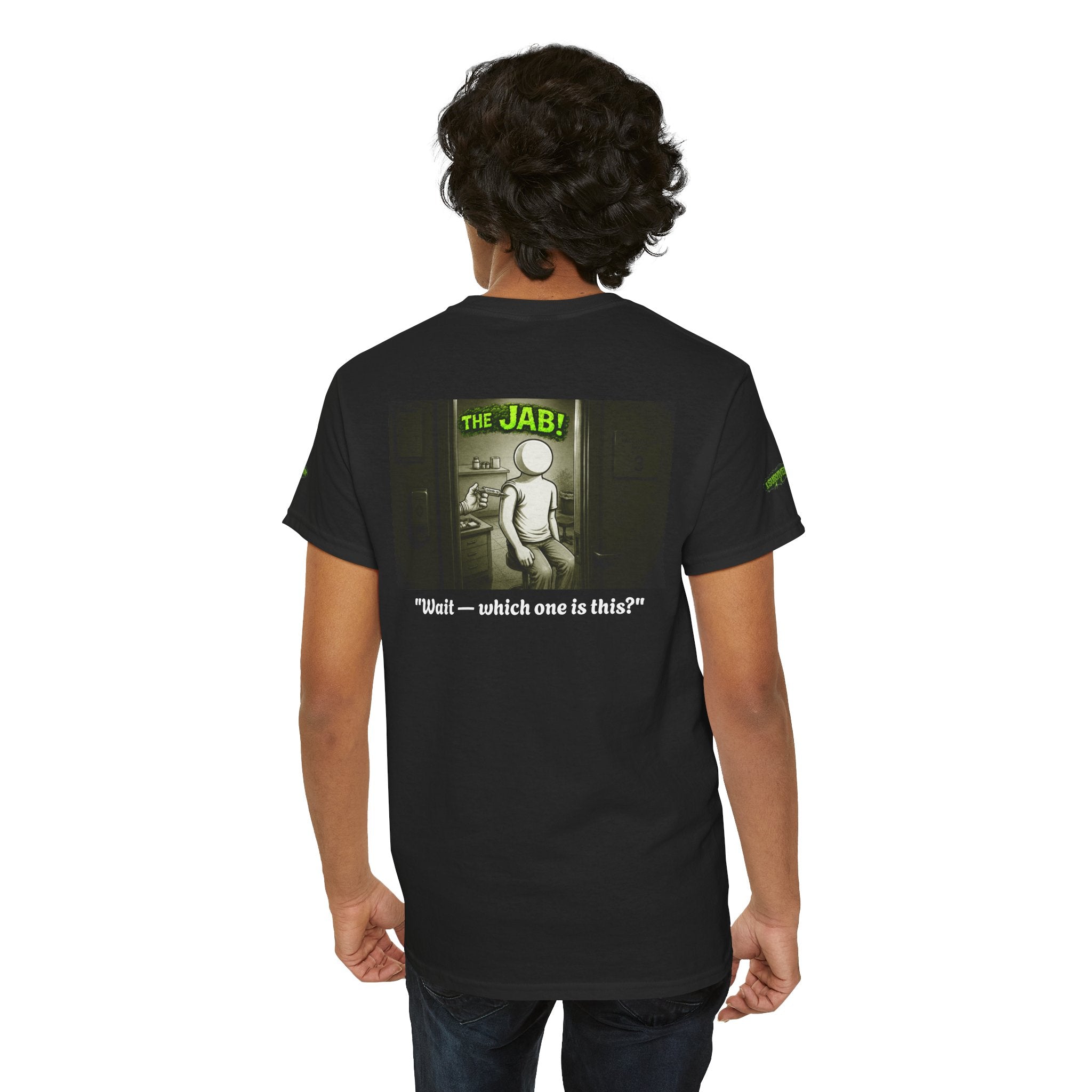 I Survived 2020 — PANDEMIC S1:E3: Director's Cut Special Edition "The Jab!" Unisex Heavy Cotton Tee
