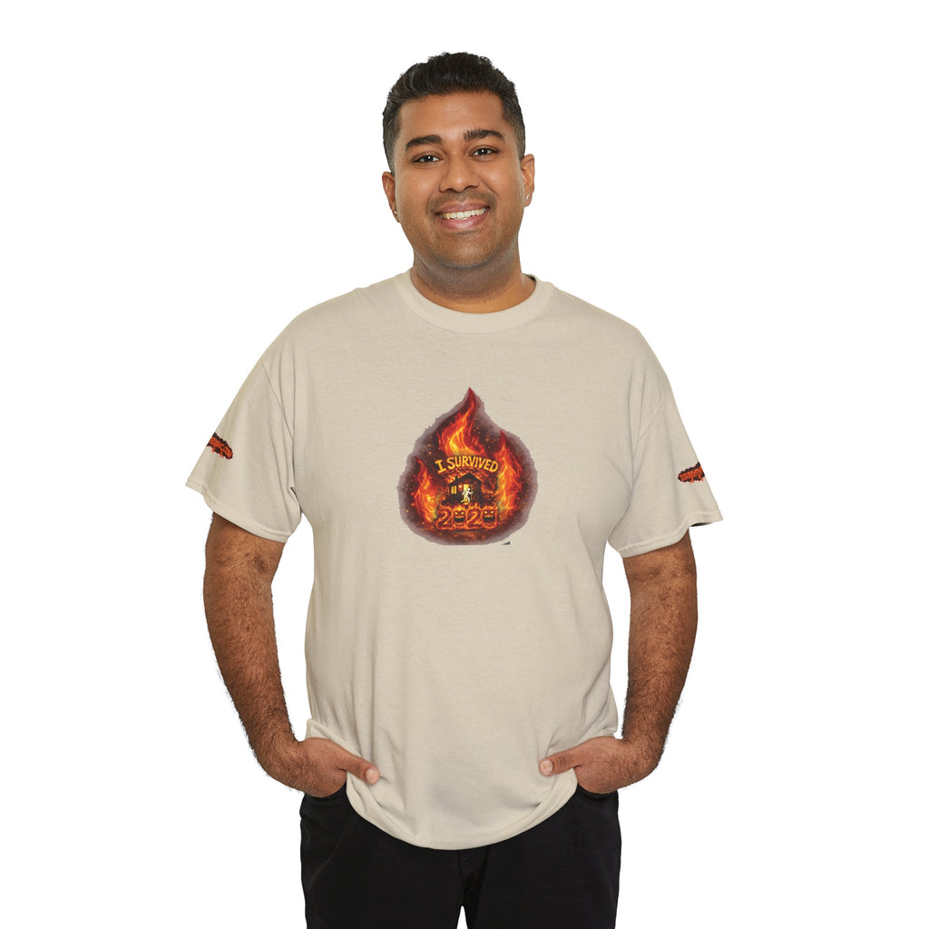 I Survived 2020 —  WILDFIRES S2:E4: Director's Cut Special Edition "Western U.S. Wildfire Season" Memorial Unisex Heavy Cotton Tee