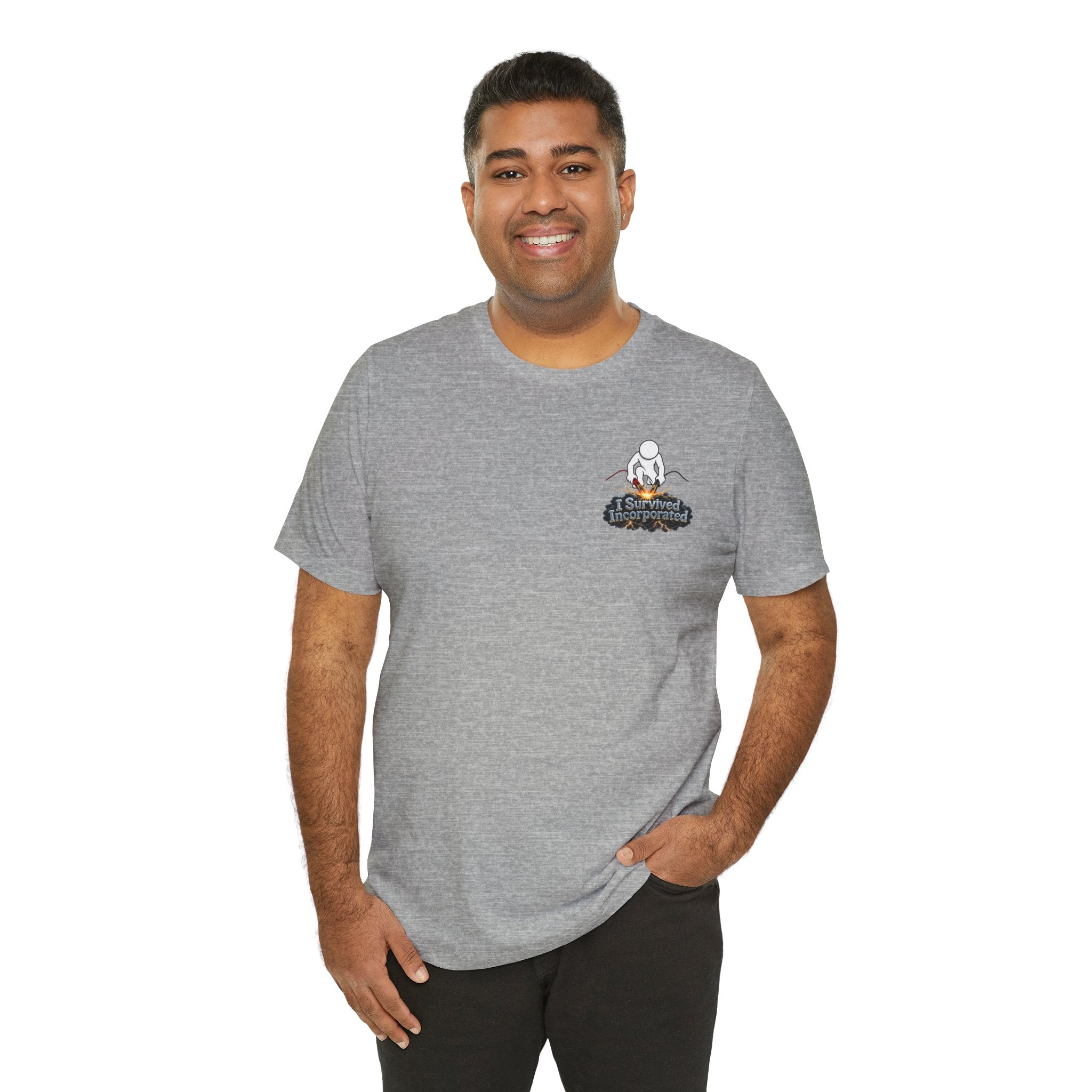 I Survived 2020 — "Please Stand By" Test Pattern Tee Summer Premier Unisex Jersey Short Sleeve Tee