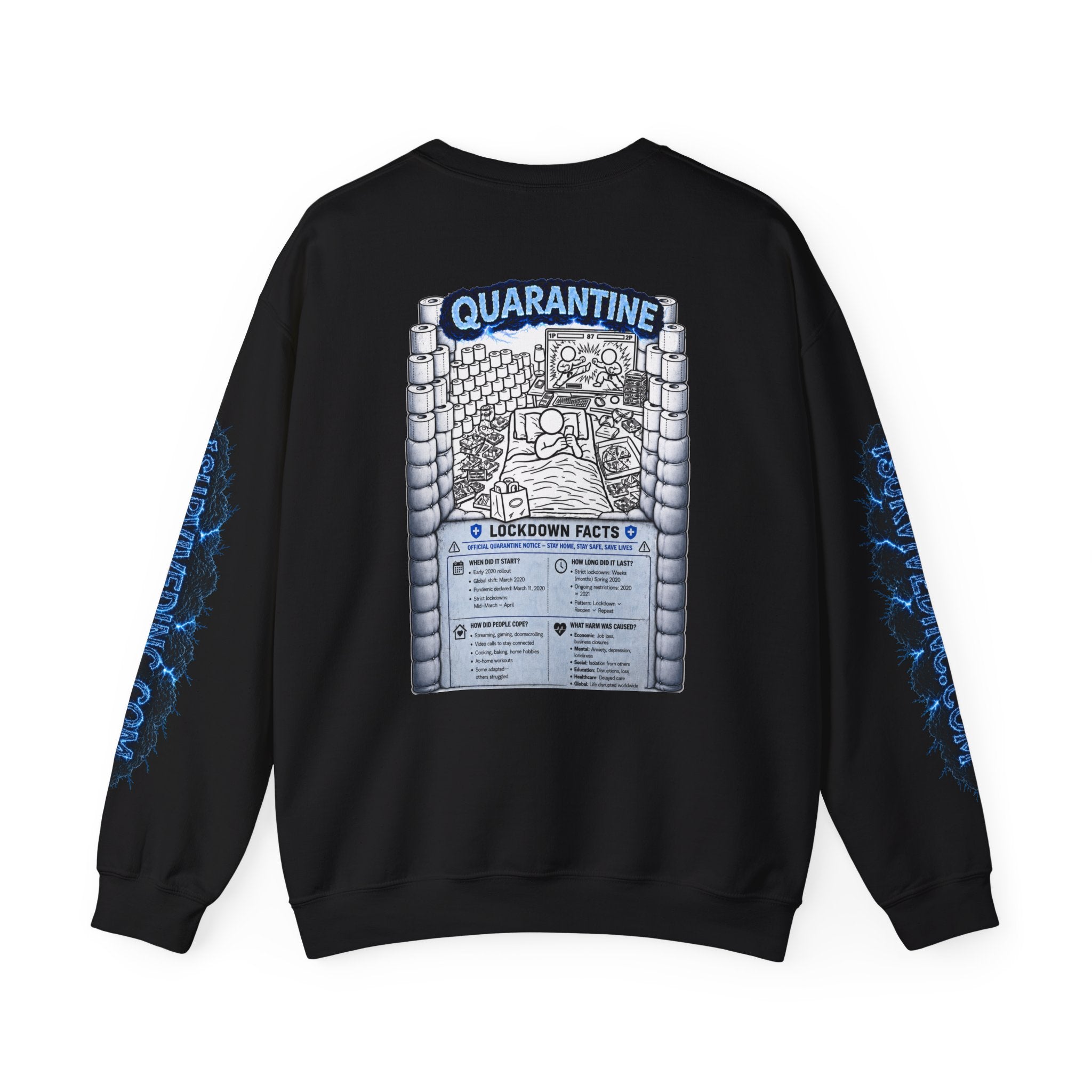 I Survived 2020 — LOCKDOWN S3:E1: "Quarantine" Unisex Heavy Blend™ Crewneck Sweatshirt