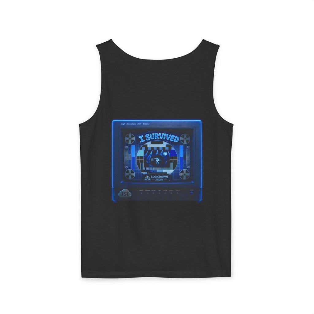 I Survived 2020 — "Please Stand By" Test Pattern Tee Lockdown Special Edition Summer Exclusive Unisex Garment-Dyed Tank Top