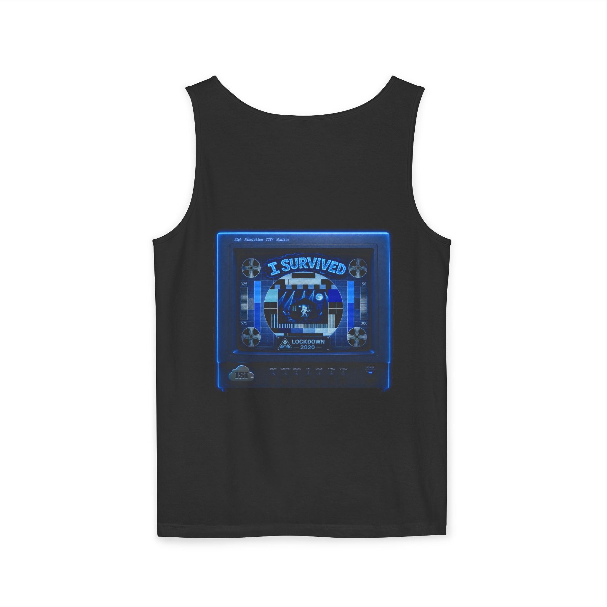 I Survived 2020 — "Please Stand By" Test Pattern Tee Lockdown Special Edition Summer Exclusive Unisex Garment-Dyed Tank Top
