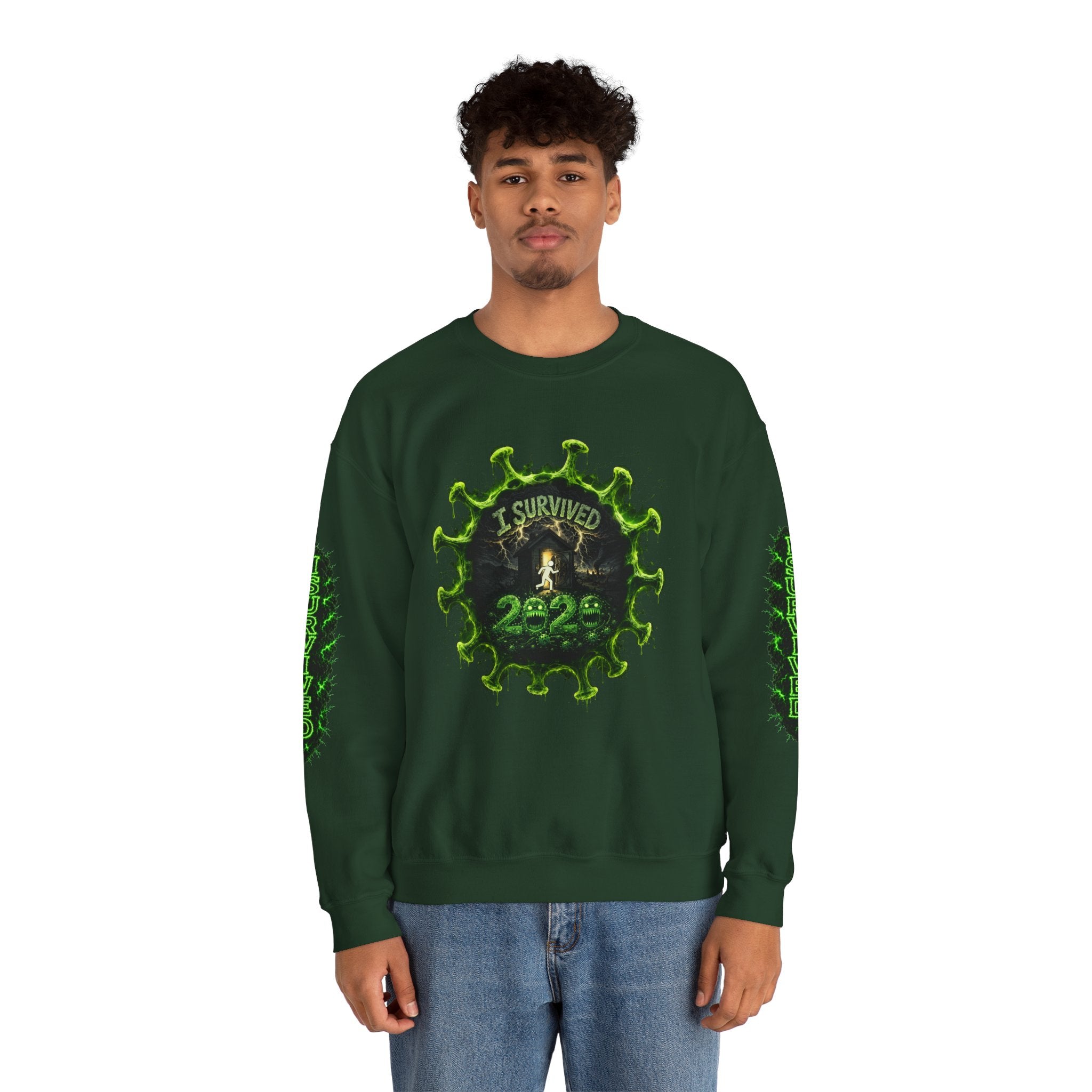 I Survived 2020 — Director's Cut S1:E5 "Delivery Doomsday" | Pandemic Edition Unisex Heavy Blend™ Crewneck Sweatshirt