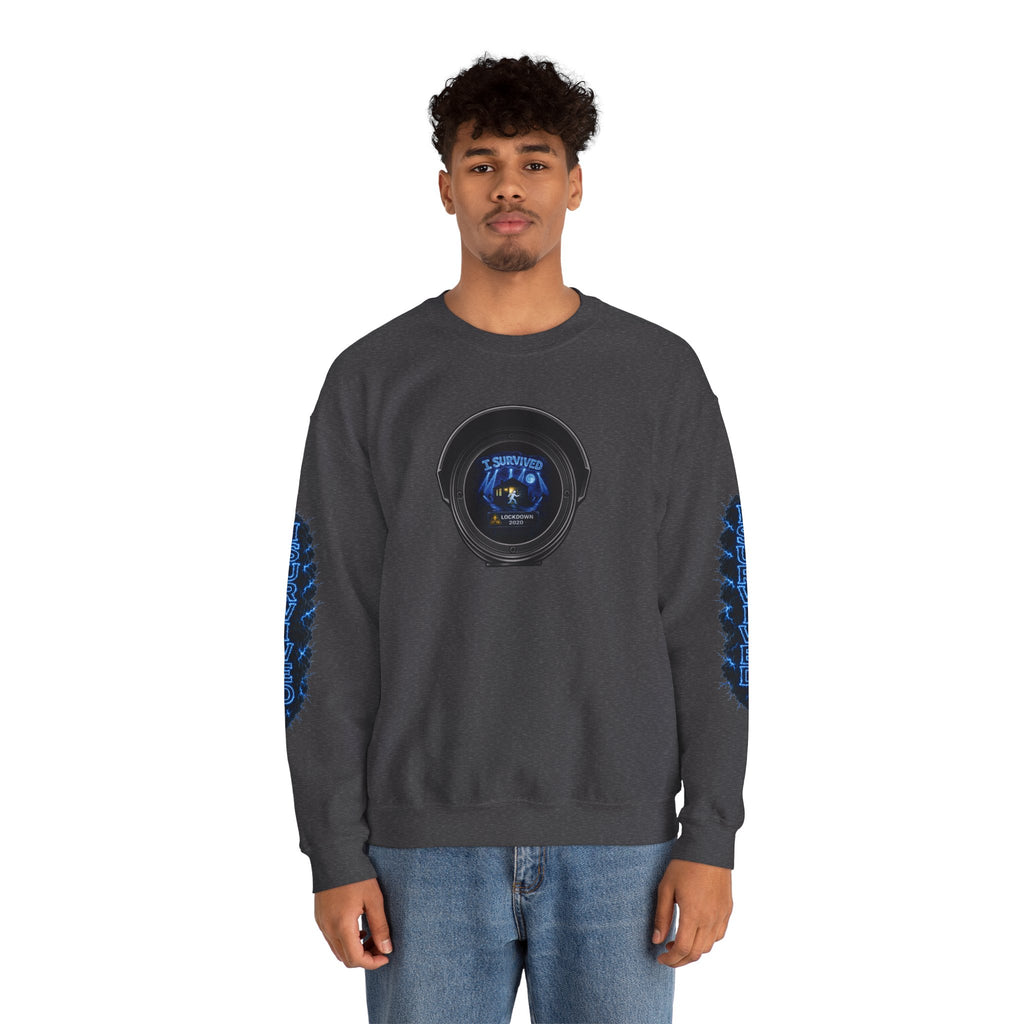 I Survived 2020 — LOCKDOWN S3:E4: Director's Cut "Working From Home" Unisex Heavy Blend™ Crewneck Sweatshirt