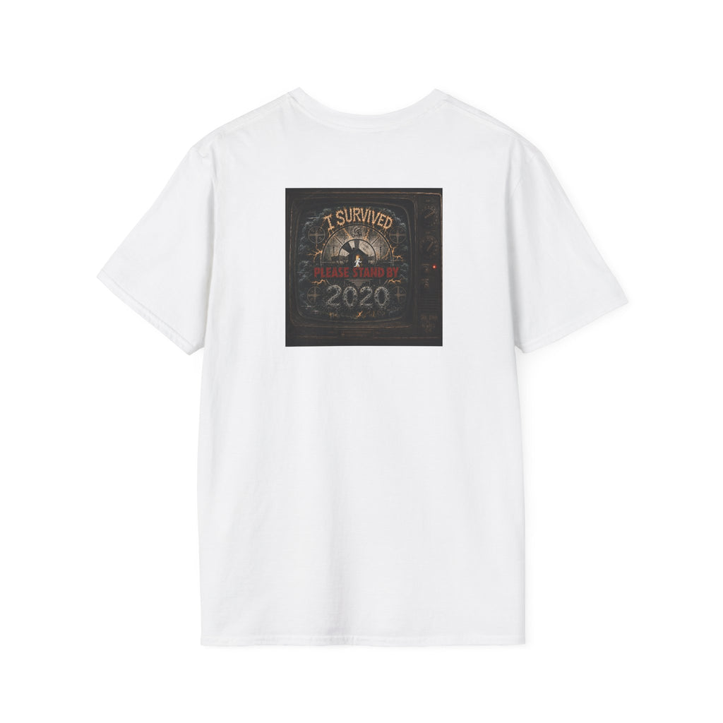 I Survived 2020 — "Please Stand By" Test Pattern Tee Summer Premier Unisex Softstyle T-Shirt