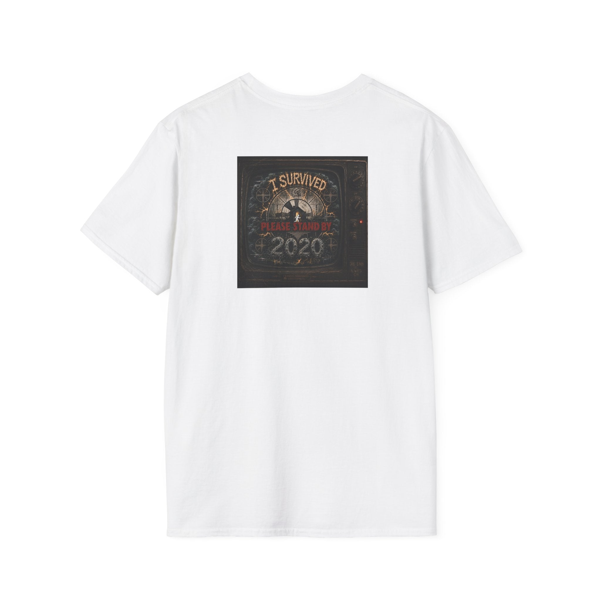 I Survived 2020 — "Please Stand By" Test Pattern Tee Summer Premier Unisex Softstyle T-Shirt