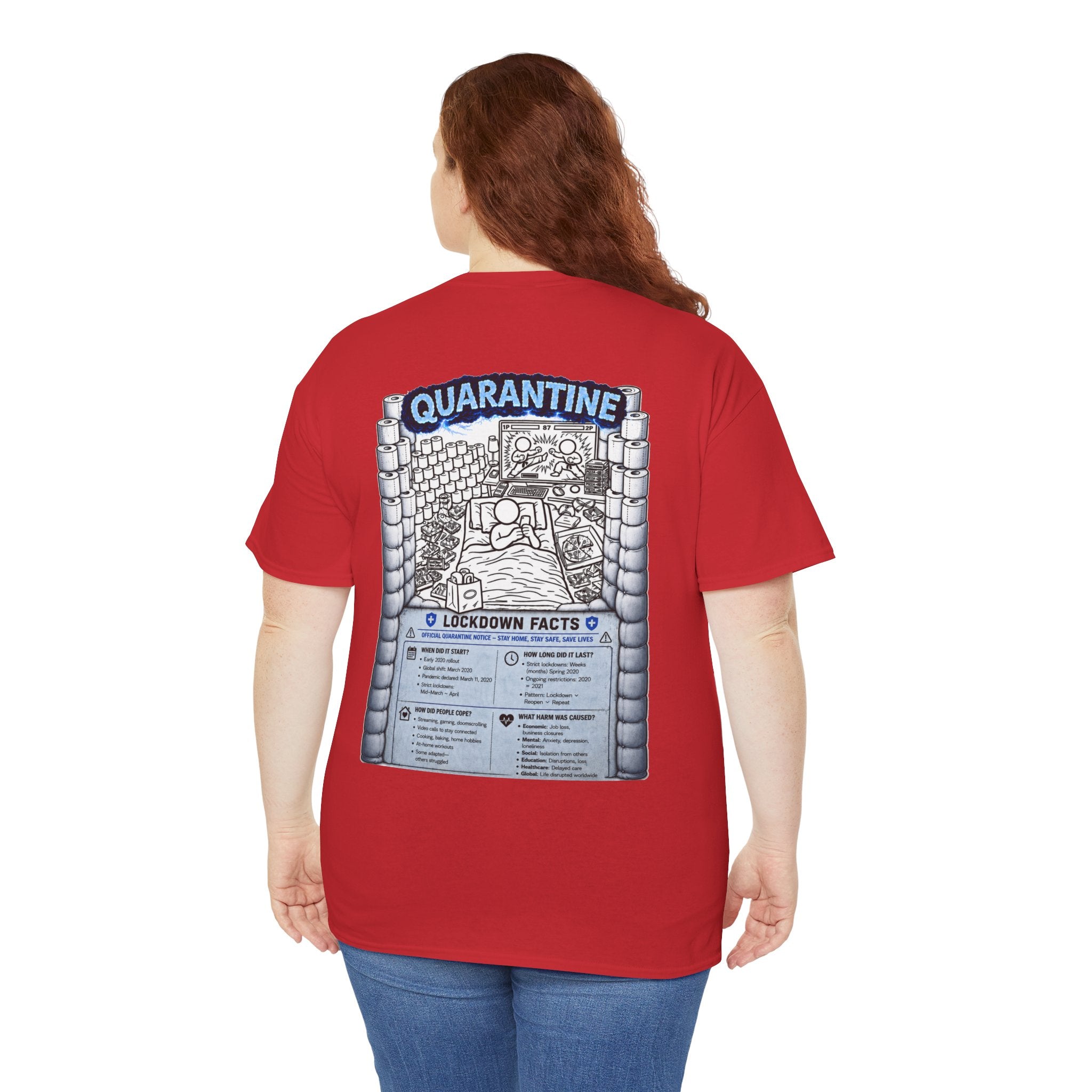 I Survived 2020 — LOCKDOWN S3:E1: "Quarantine" Unisex Heavy Cotton Tee