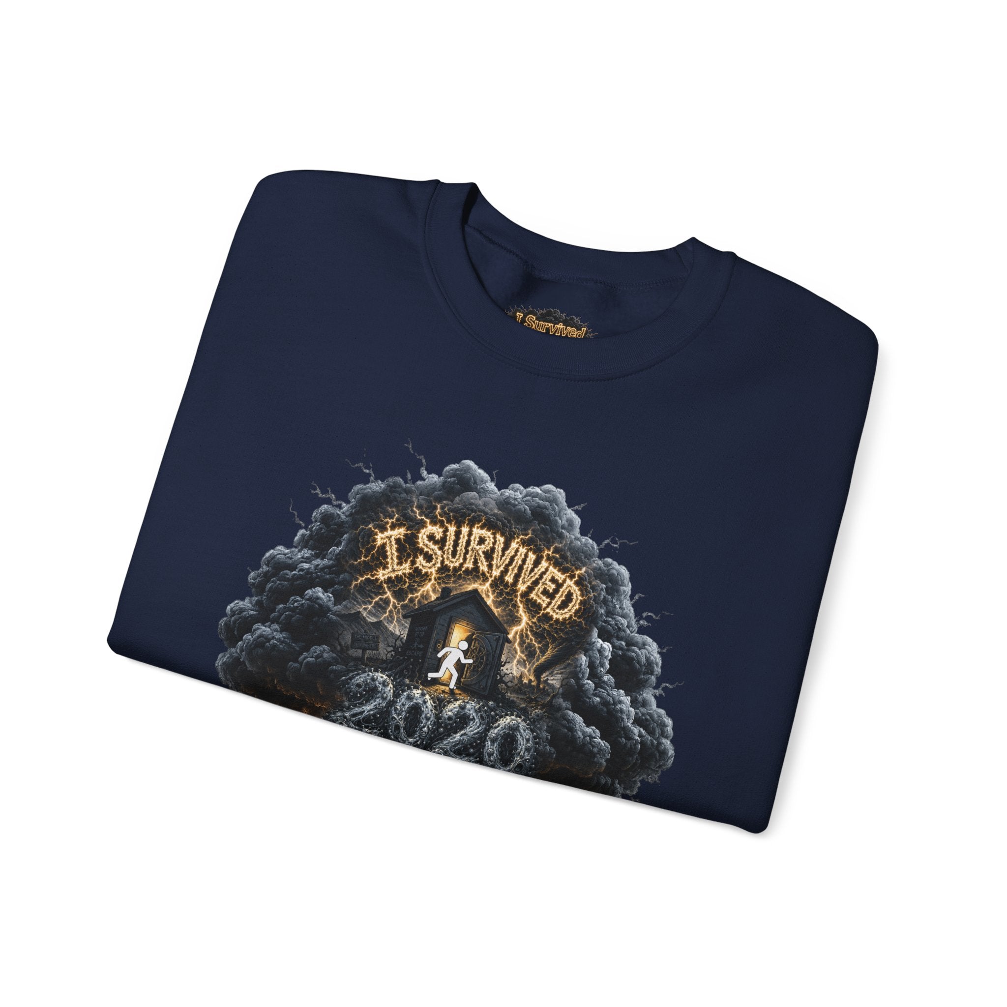 I Survived 2020 — Director's Cut Original Design Teaser Tee | Season 1 Premiere Drop Unisex Heavy Blend™ Crewneck Sweatshirt