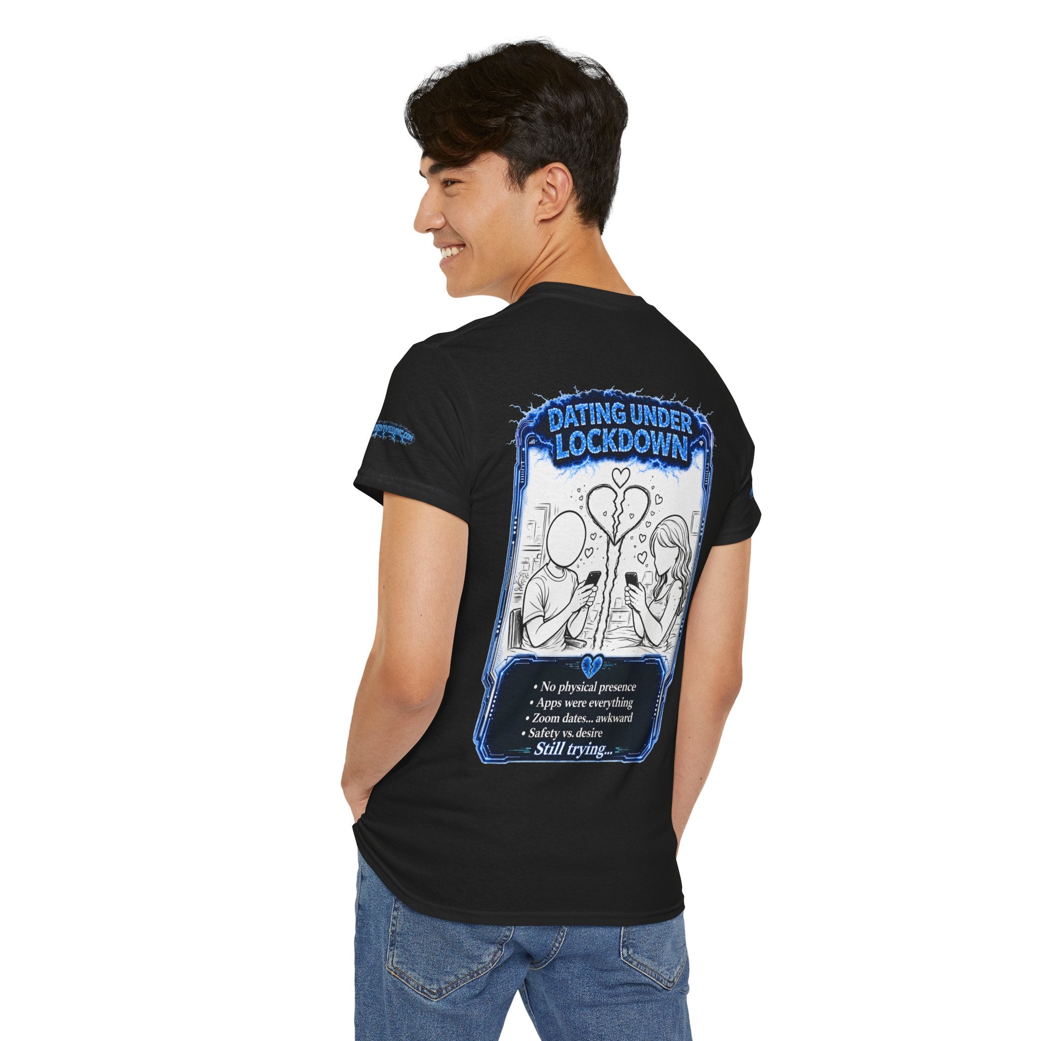 I Survived 2020 — LOCKDOWN S3:E2: Special Edition "Dating Under Lockdown" Unisex Heavy Cotton Tee