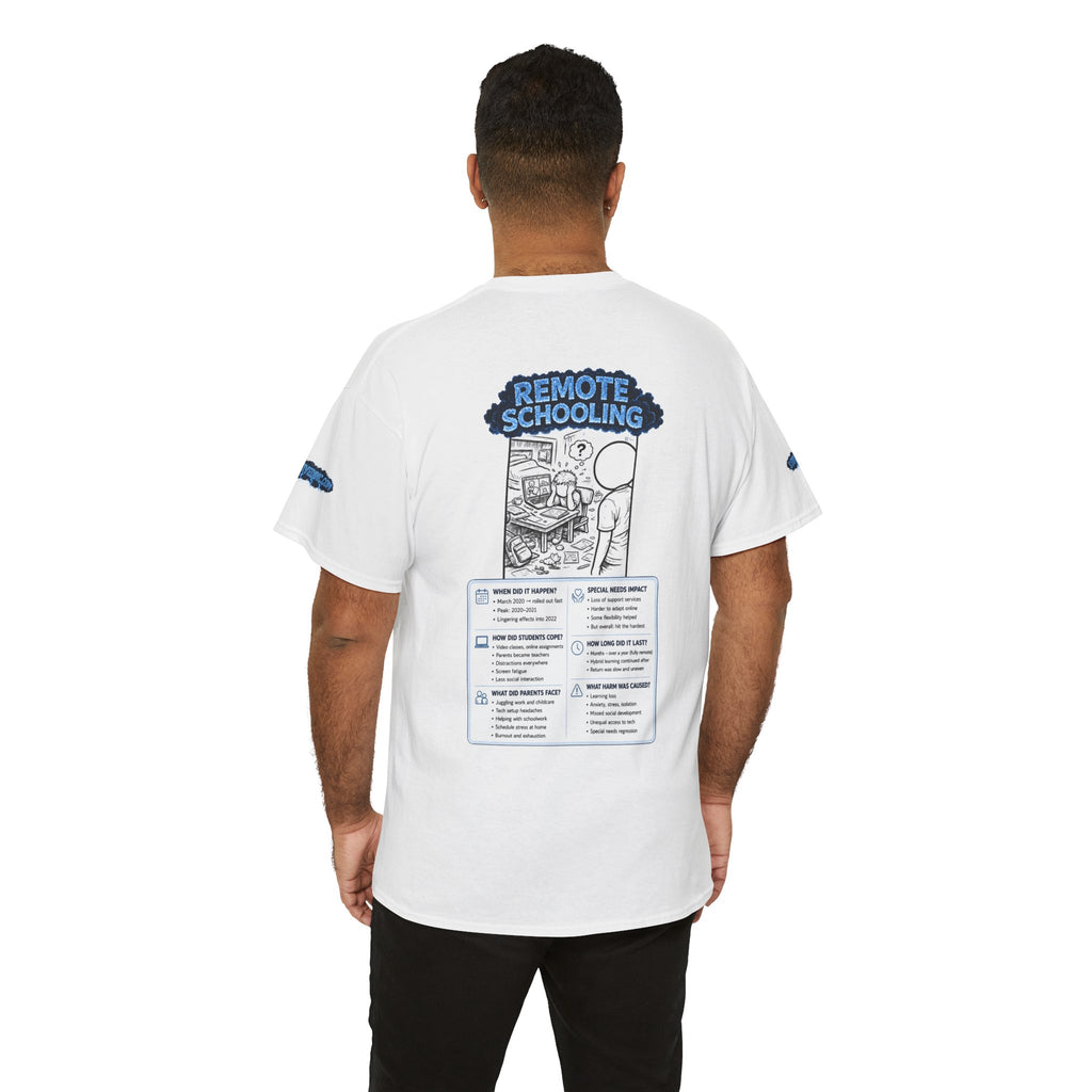 I Survived 2020 — LOCKDOWN S3:E3: Director's Cut Special Edition "Remote Schooling" Unisex Heavy Cotton Tee