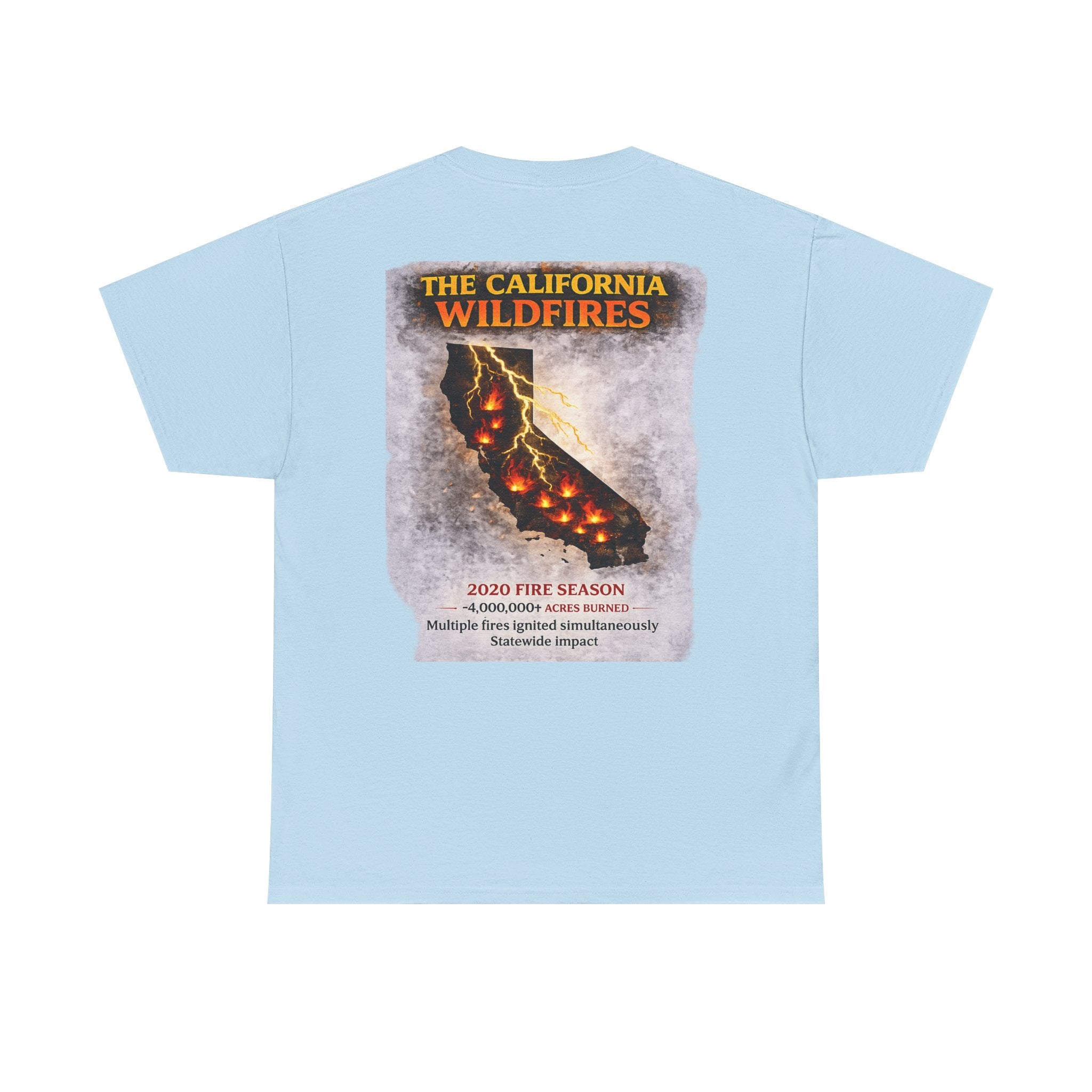 I Survived 2020 — S2:E3 "The California Wildfires" | Wildfire Edition Memorial Unisex Heavy Cotton Tee