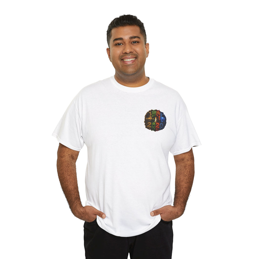 I Survived 2020 — "No Signal" Test Pattern Tee Alien Broadcast Finale Summer Premiere Unisex Heavy Cotton Tee