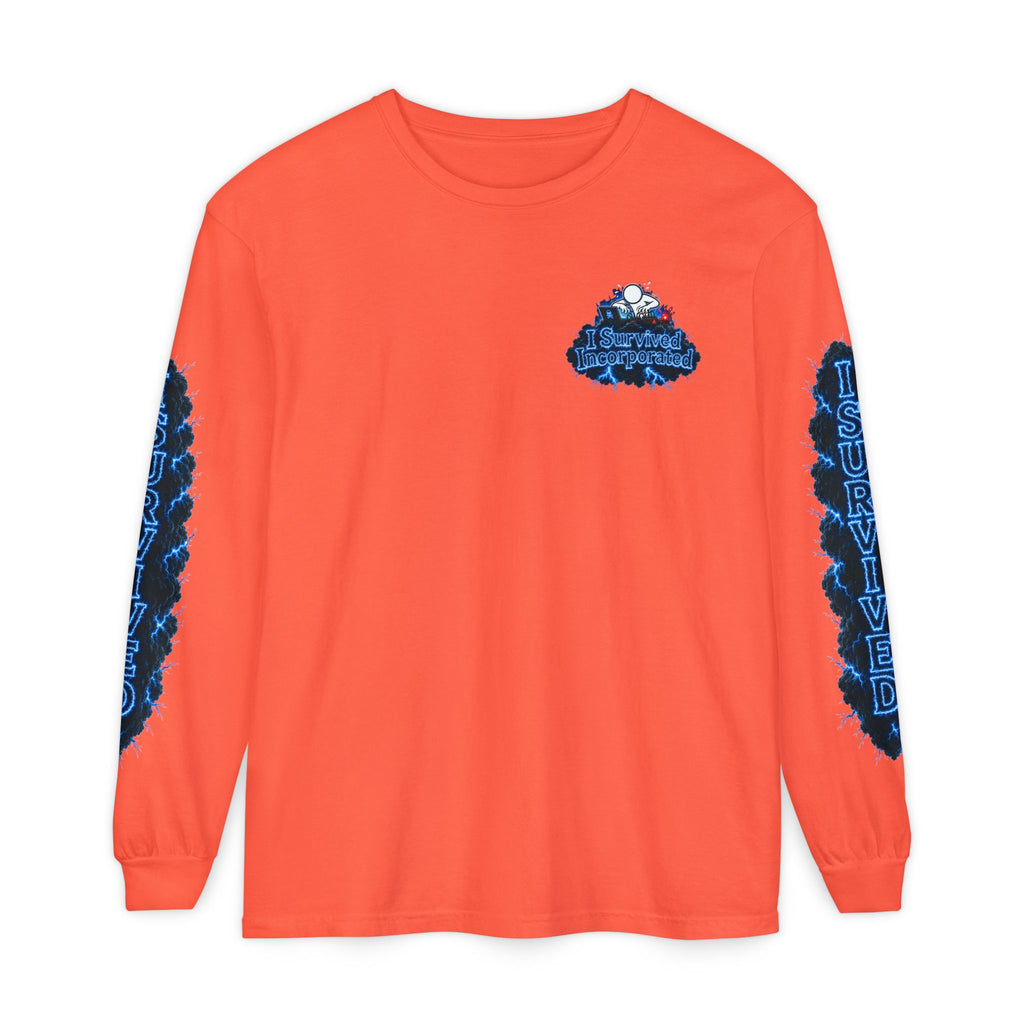 I Survived 2020 — "Please Stand By" Test Pattern Tee Lockdown Special Edition Summer Exclusive Unisex Garment-Dyed Long Sleeve T-Shirt