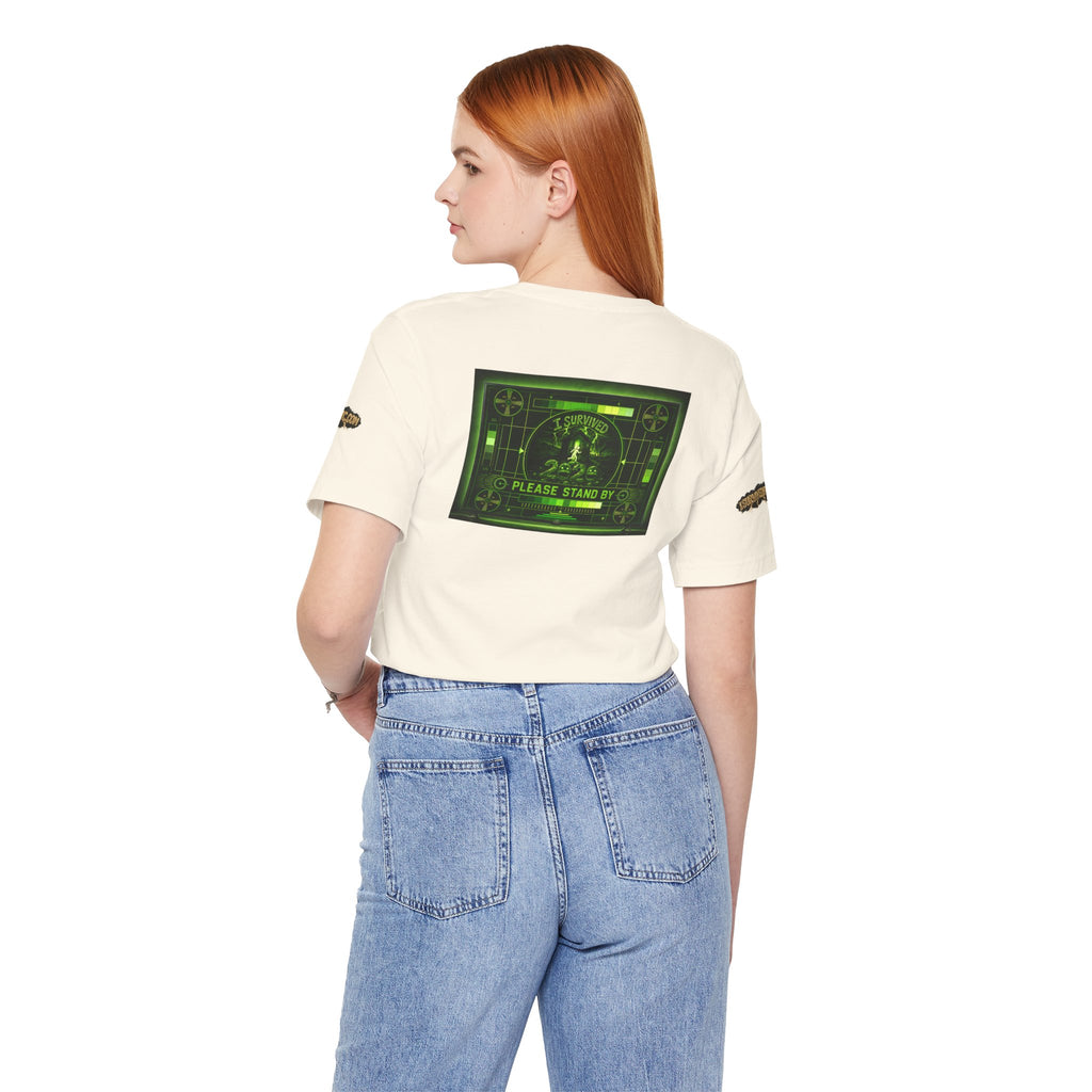 I Survived 2020 — "Please Stand By" Test Pattern Toxic Signal Tee Special Edition Summer Premiere Unisex Jersey Short Sleeve Tee
