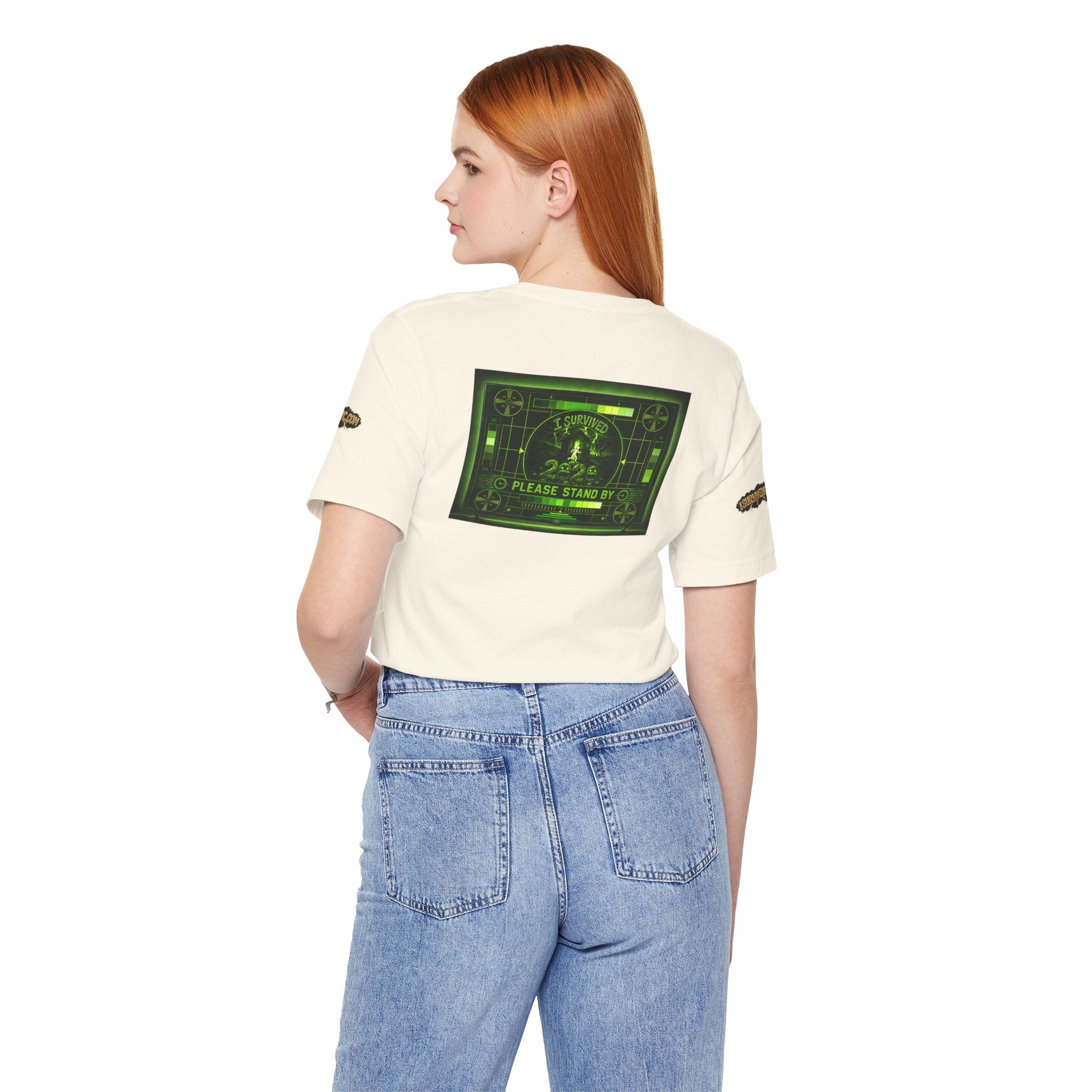 I Survived 2020 — "Please Stand By" Test Pattern Toxic Signal Tee Special Edition Summer Premiere Unisex Jersey Short Sleeve Tee