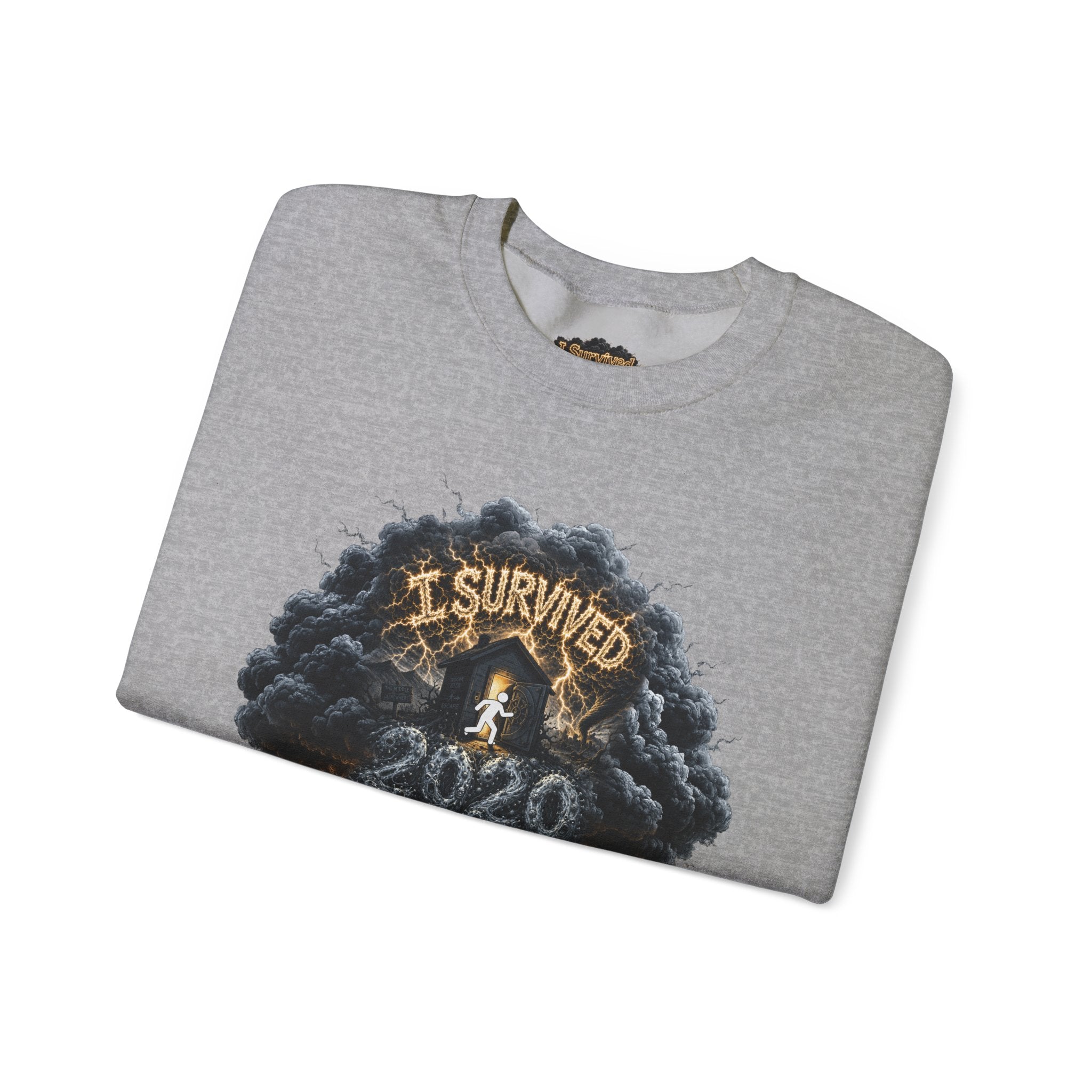 I Survived 2020 — Director's Cut Original Design Teaser Tee | Season 1 Premiere Drop Unisex Heavy Blend™ Crewneck Sweatshirt (SPECIAL EDITION)