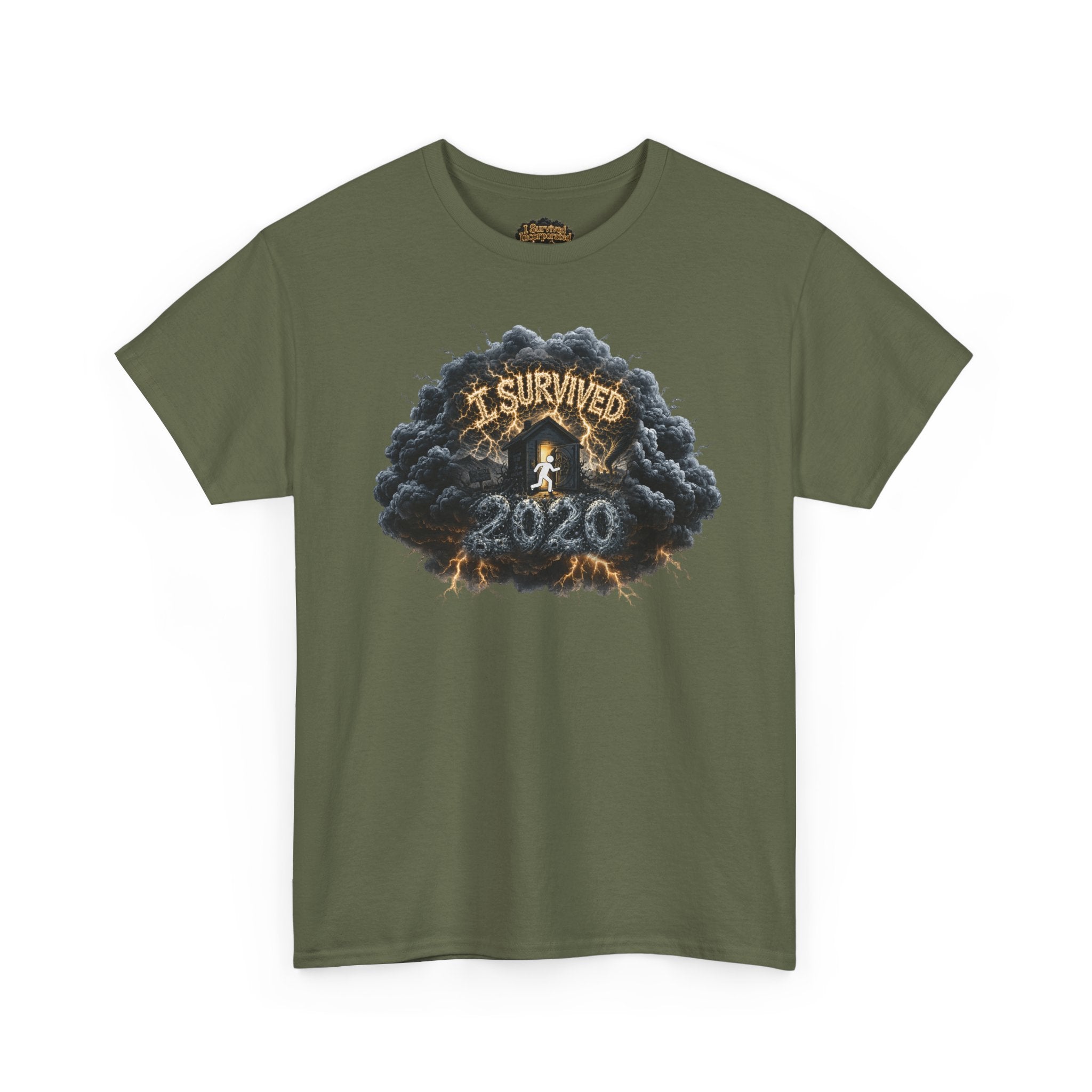 I Survived 2020 — Director's Cut Original Design Teaser Tee | Season 1 Premiere Drop Unisex Heavy Cotton Tee