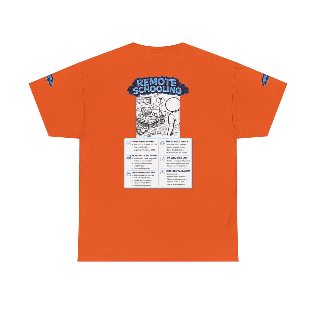 I Survived 2020 — LOCKDOWN S3:E3: Director's Cut Special Edition "Remote Schooling" Unisex Heavy Cotton Tee