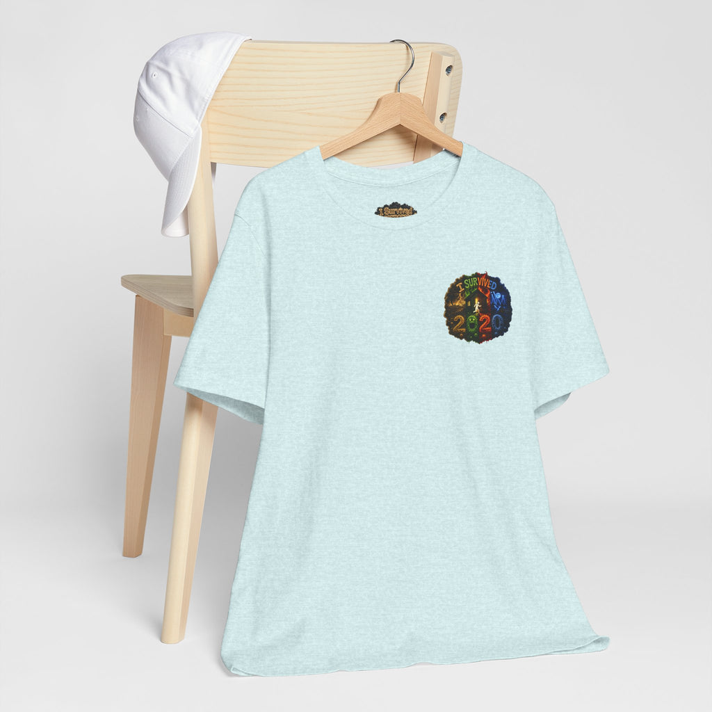 I Survived 2020 — "No Signal" Test Pattern Tee Alien Broadcast Finale Summer Premiere Unisex Jersey Short Sleeve Tee