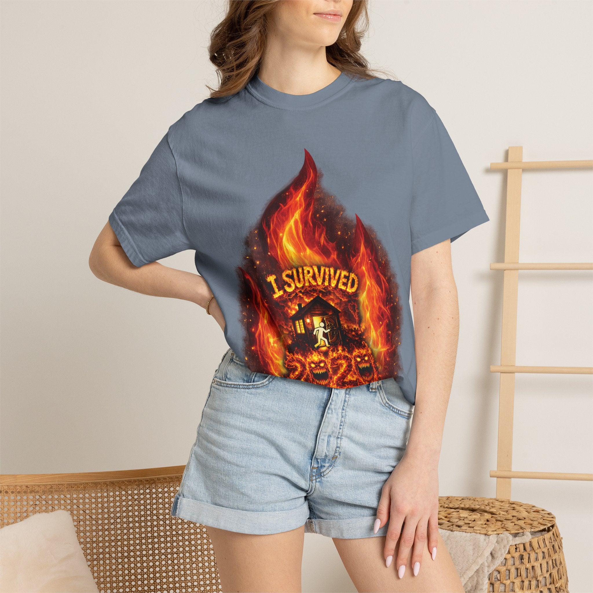 I Survived 2020 — Director's Cut S2:E4 "Western U.S. Wildfire Season" | Mid-Season Finale Pt. 1 | Wildfire Edition Memorial Unisex Garment-Dyed T-shirt