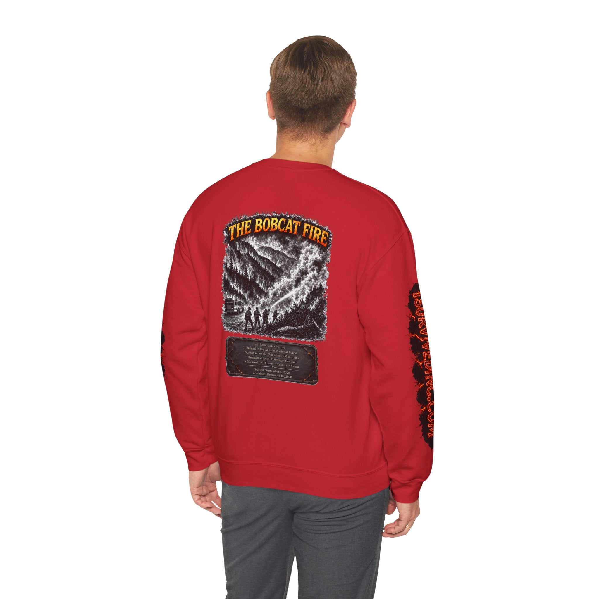 I Survived 2020 — WILDFIRES S2:E2: "The Bobcat Fire" Memorial Unisex Heavy Blend™ Crewneck Sweatshirt