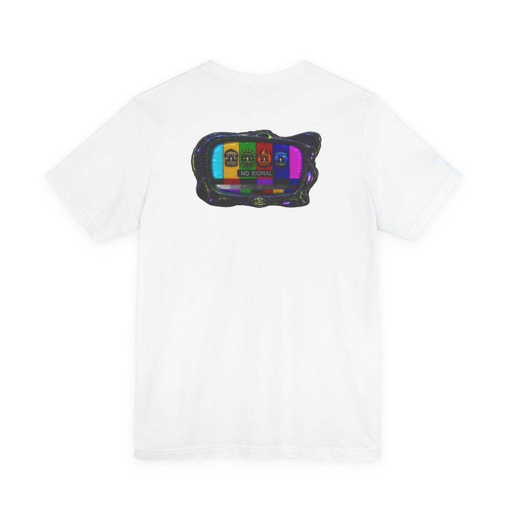 I Survived 2020 — "No Signal" Test Pattern Tee Alien Broadcast Finale Summer Premiere Unisex Jersey Short Sleeve Tee