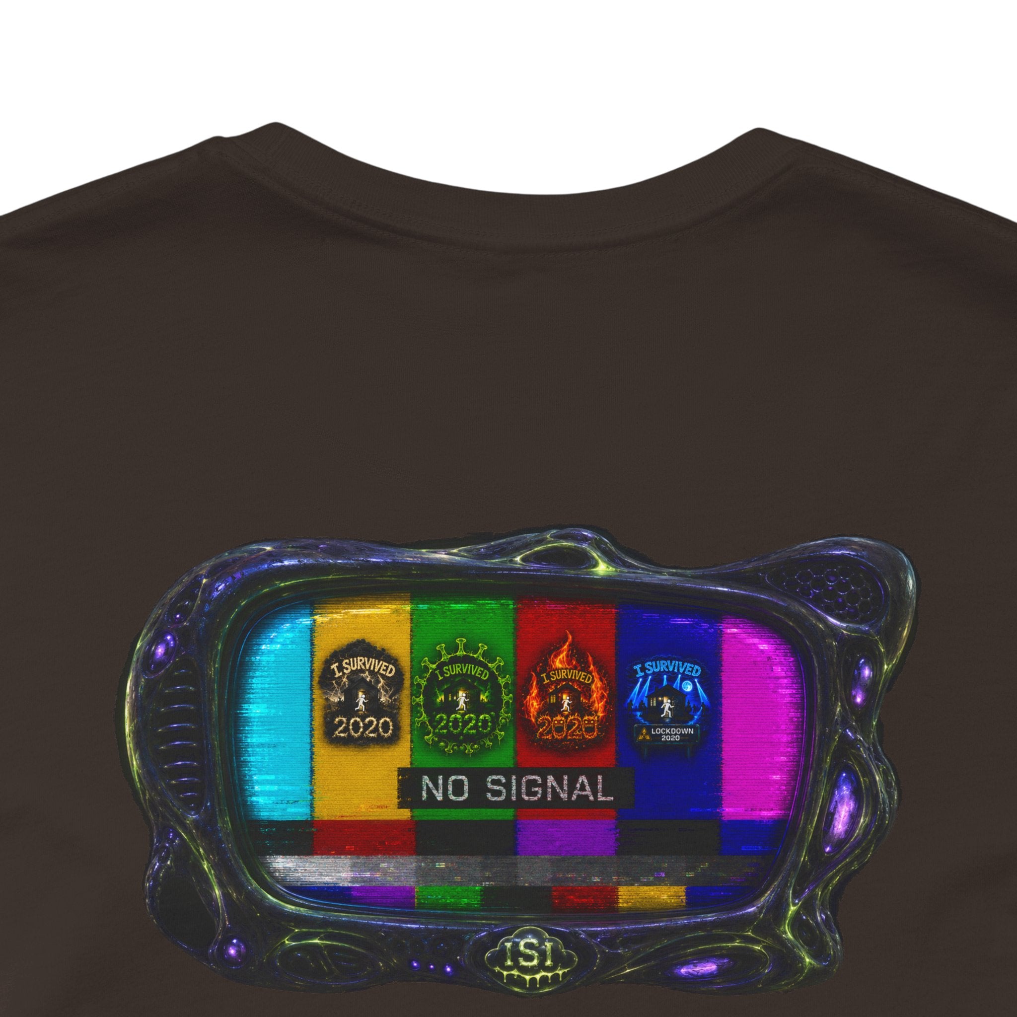 I Survived 2020 — "No Signal" Test Pattern Tee Alien Broadcast Finale Summer Premiere Unisex Jersey Short Sleeve Tee