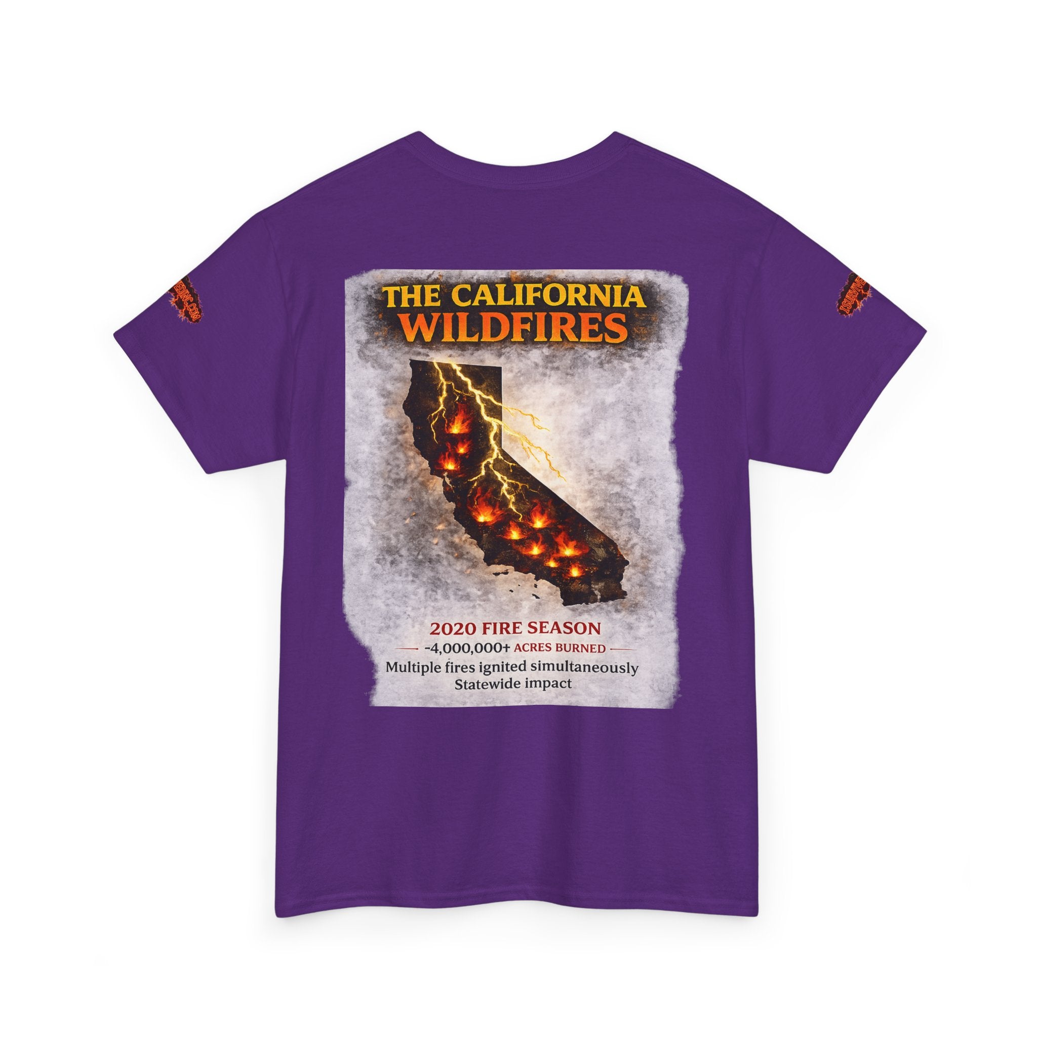 I Survived 2020 — Director's Cut S2:E3 "The California Wildfires" | Wildfire Edition Memorial Unisex Heavy Cotton Tee (SPECIAL EDITION)