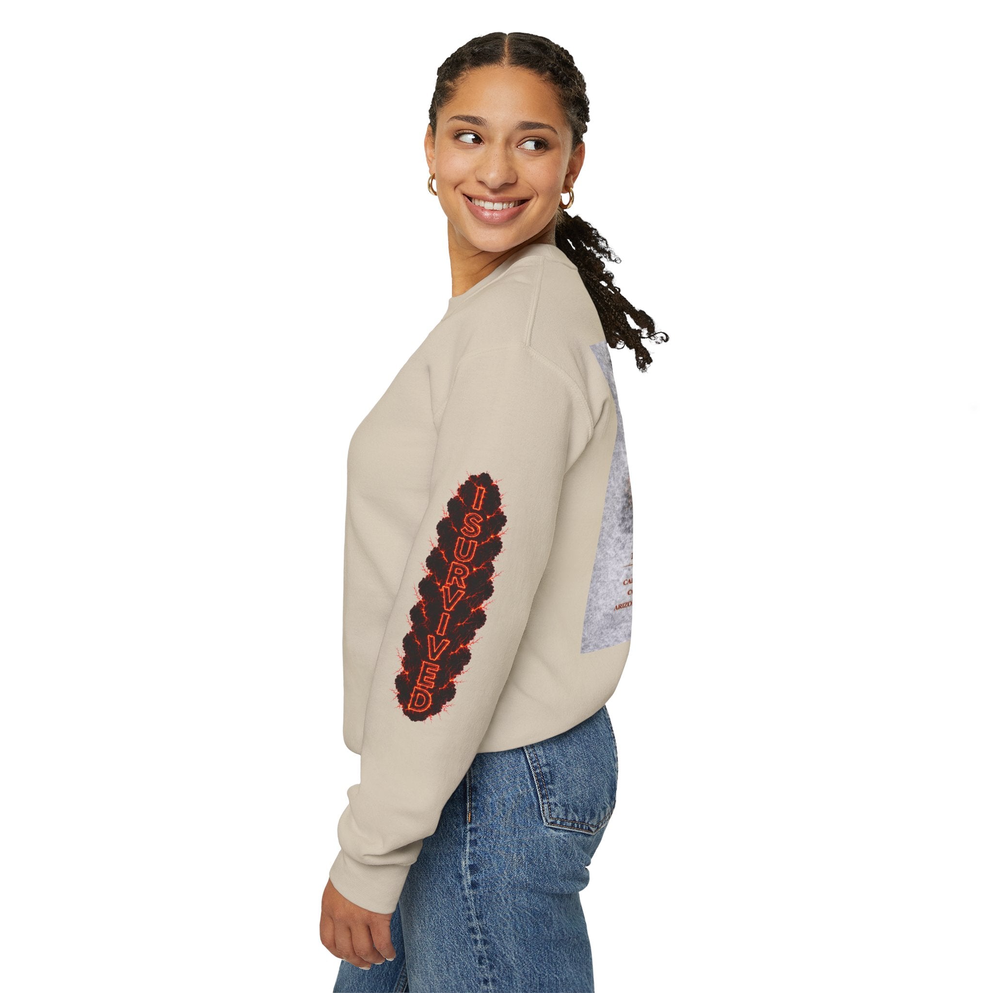I Survived 2020 — WILDFIRES S2:E4: Director's Cut "Western U.S. Wildfire Season" Memorial Unisex Heavy Blend™ Crewneck Sweatshirt
