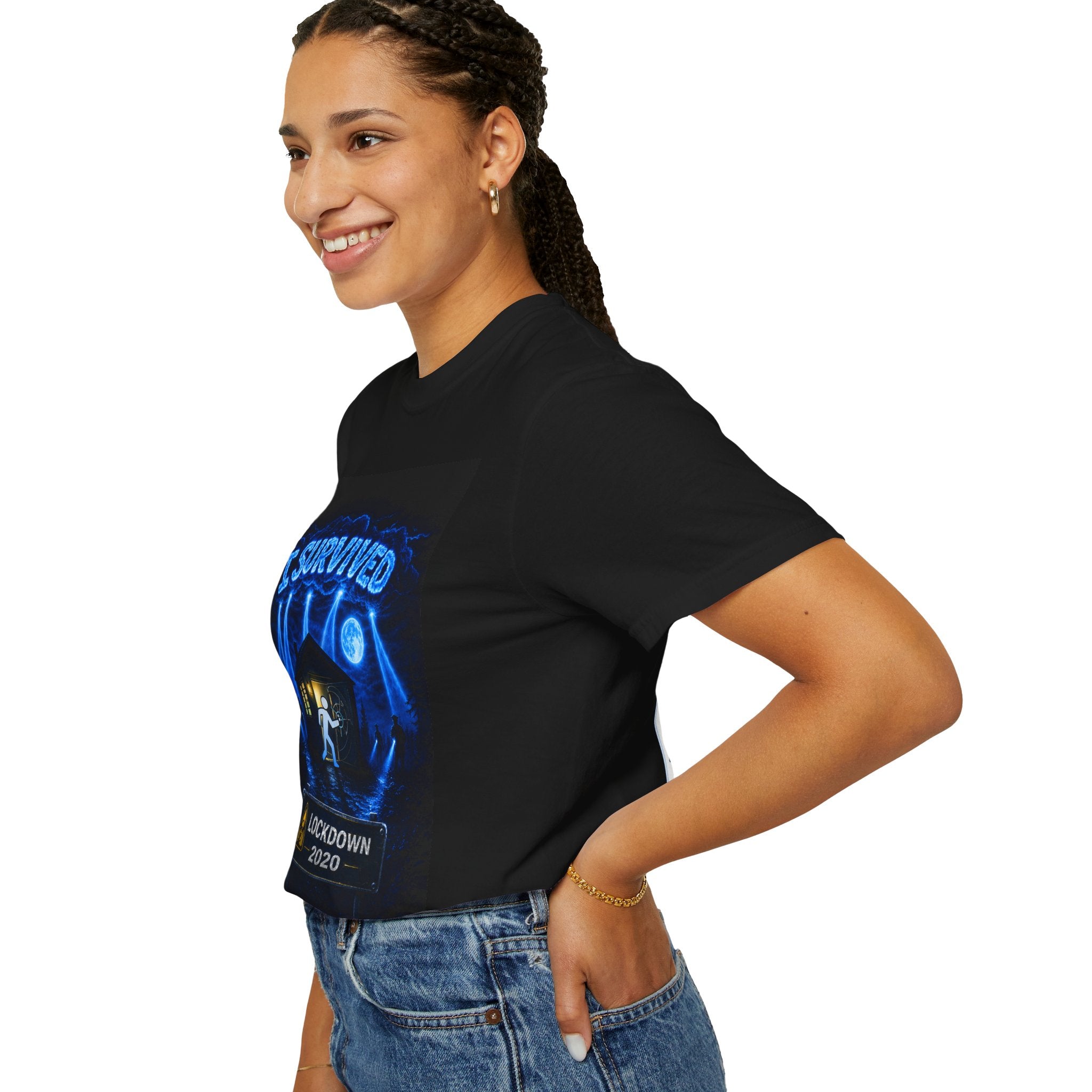 I Survived 2020 — LOCKDOWN S3:E3: "Remote Schooling" Unisex Garment-Dyed T-shirt