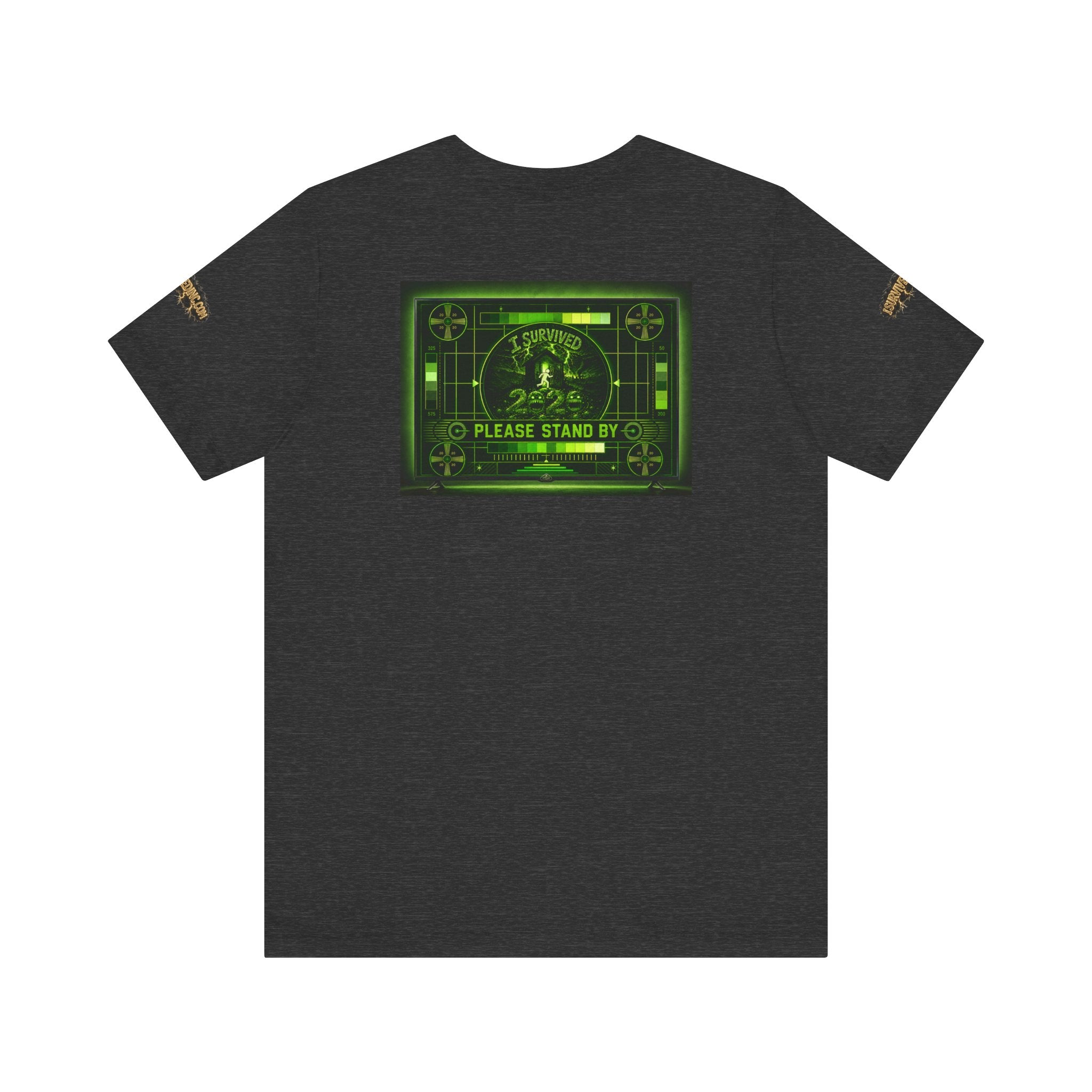 I Survived 2020 — "Please Stand By" Test Pattern Toxic Signal Tee Special Edition Summer Premiere Unisex Jersey Short Sleeve Tee