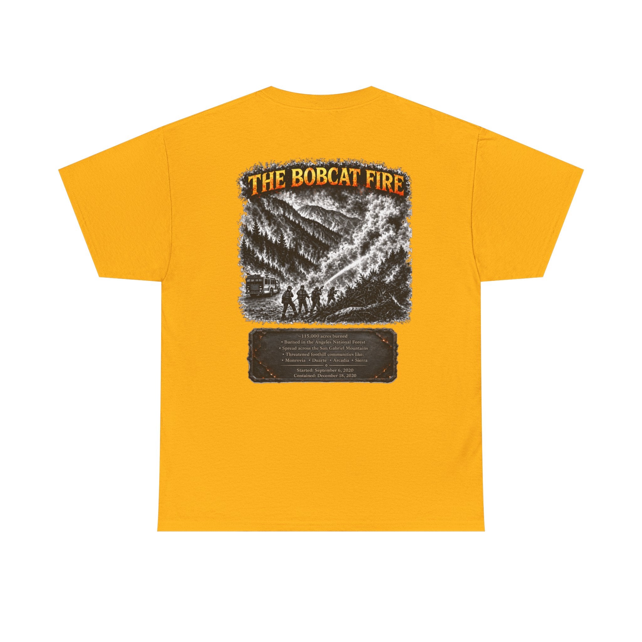 I Survived 2020 — Director's Cut S2:E2 "The Bobcat Fire" | Wildfire Edition Memorial Unisex Heavy Cotton Tee