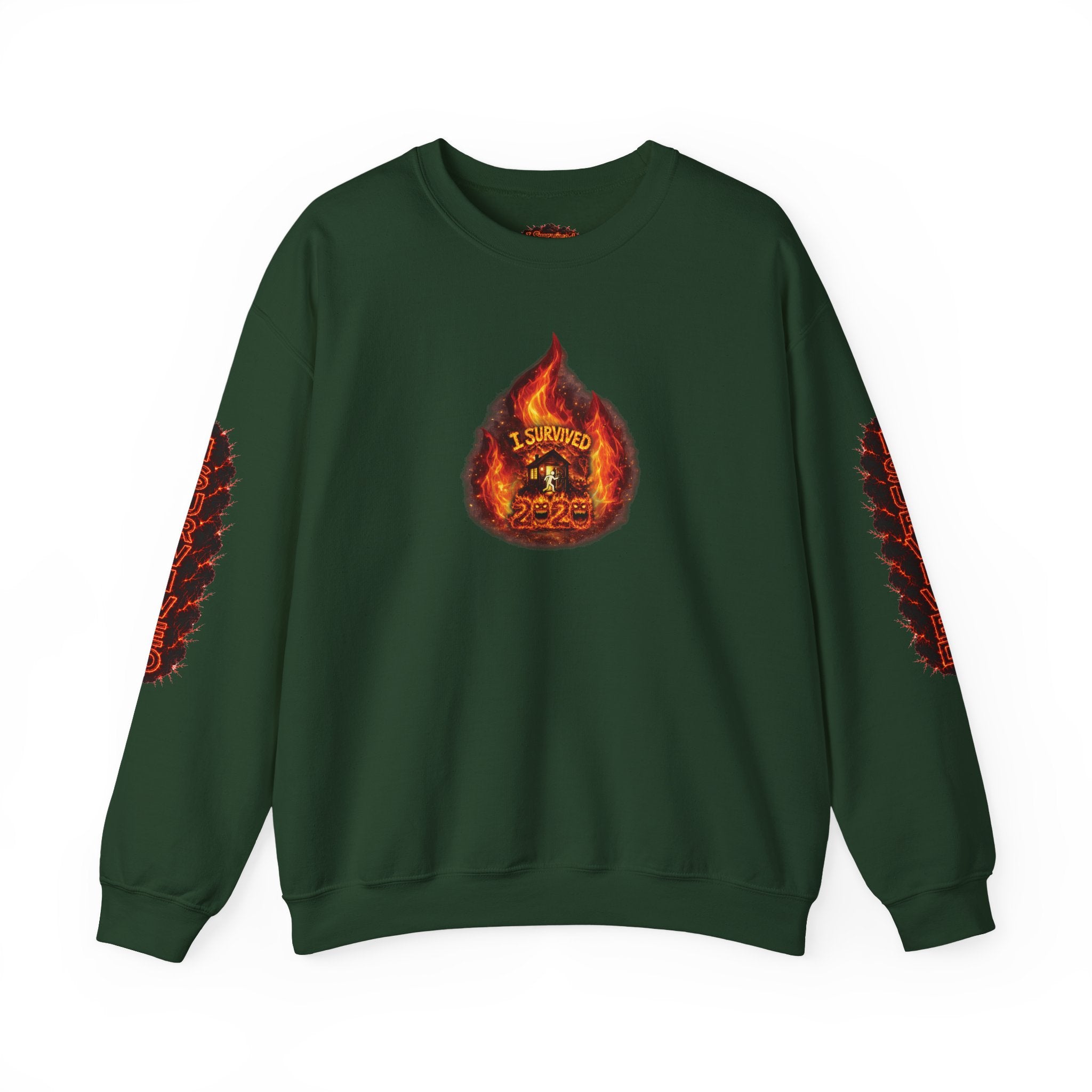 I Survived 2020 — WILDFIRES S2:E3: Director's Cut "The California Wildfires" Memorial Unisex Heavy Blend™ Crewneck Sweatshirt