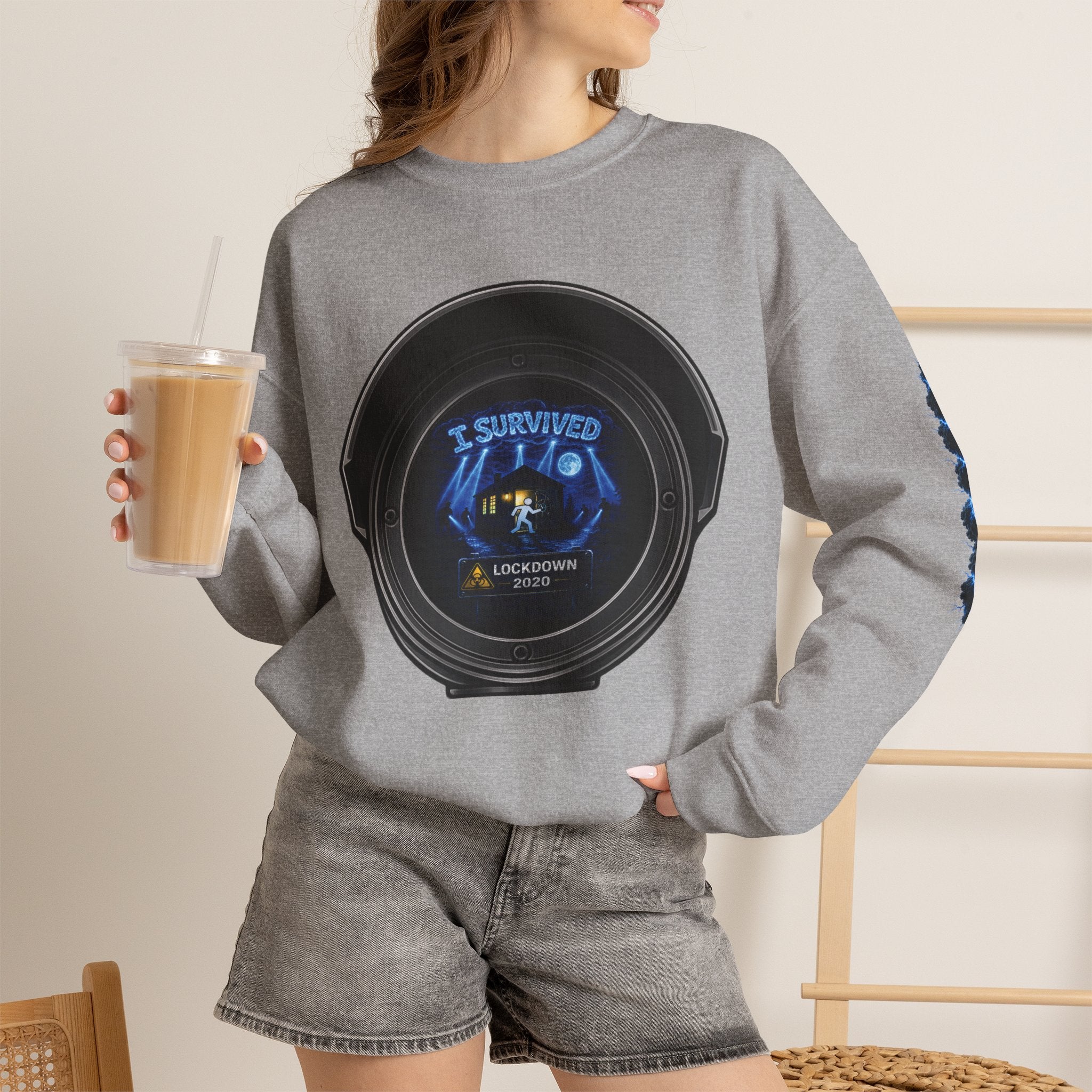 I Survived 2020 — Director's Cut S3:E1 "Quarantine" | Lockdown Edition Documentary Unisex Heavy Blend™ Crewneck Sweatshirt