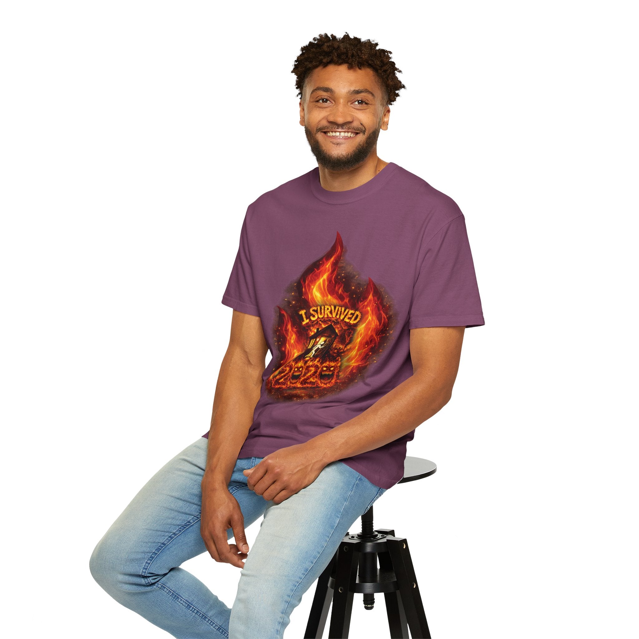 I Survived 2020 — Director's Cut S2:E4 "Western U.S. Wildfire Season" | Mid-Season Finale Pt. 1 | Wildfire Edition Memorial Unisex Garment-Dyed T-shirt