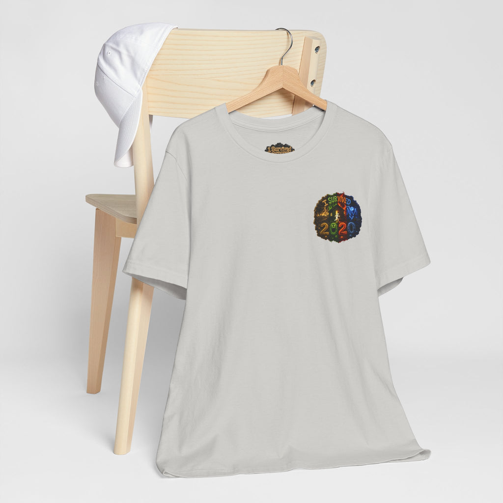 I Survived 2020 — "No Signal" Test Pattern Tee Alien Broadcast Finale Summer Premiere Unisex Jersey Short Sleeve Tee