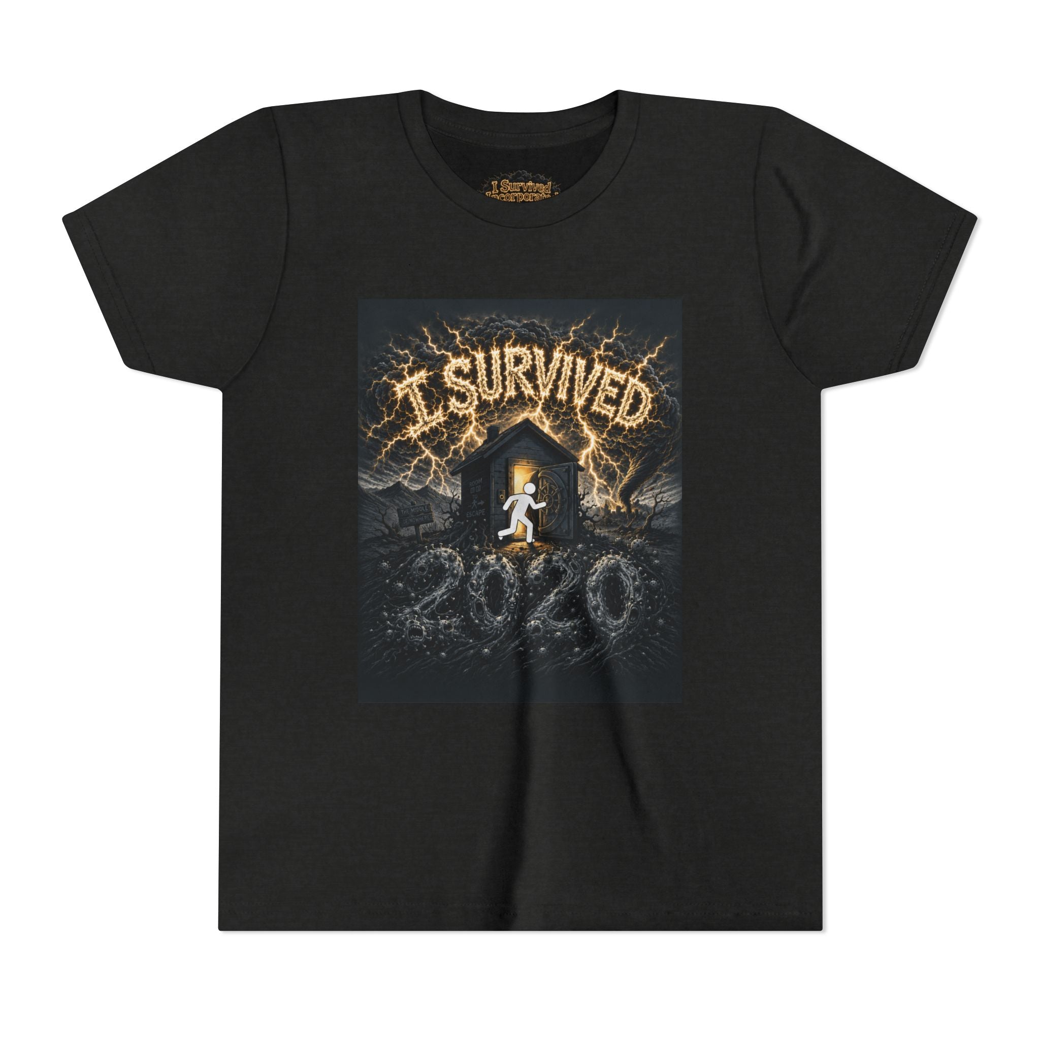 I Survived 2020 — Original Design Teaser Tee | Season 1 Premiere Drop Youth Short Sleeve Tee