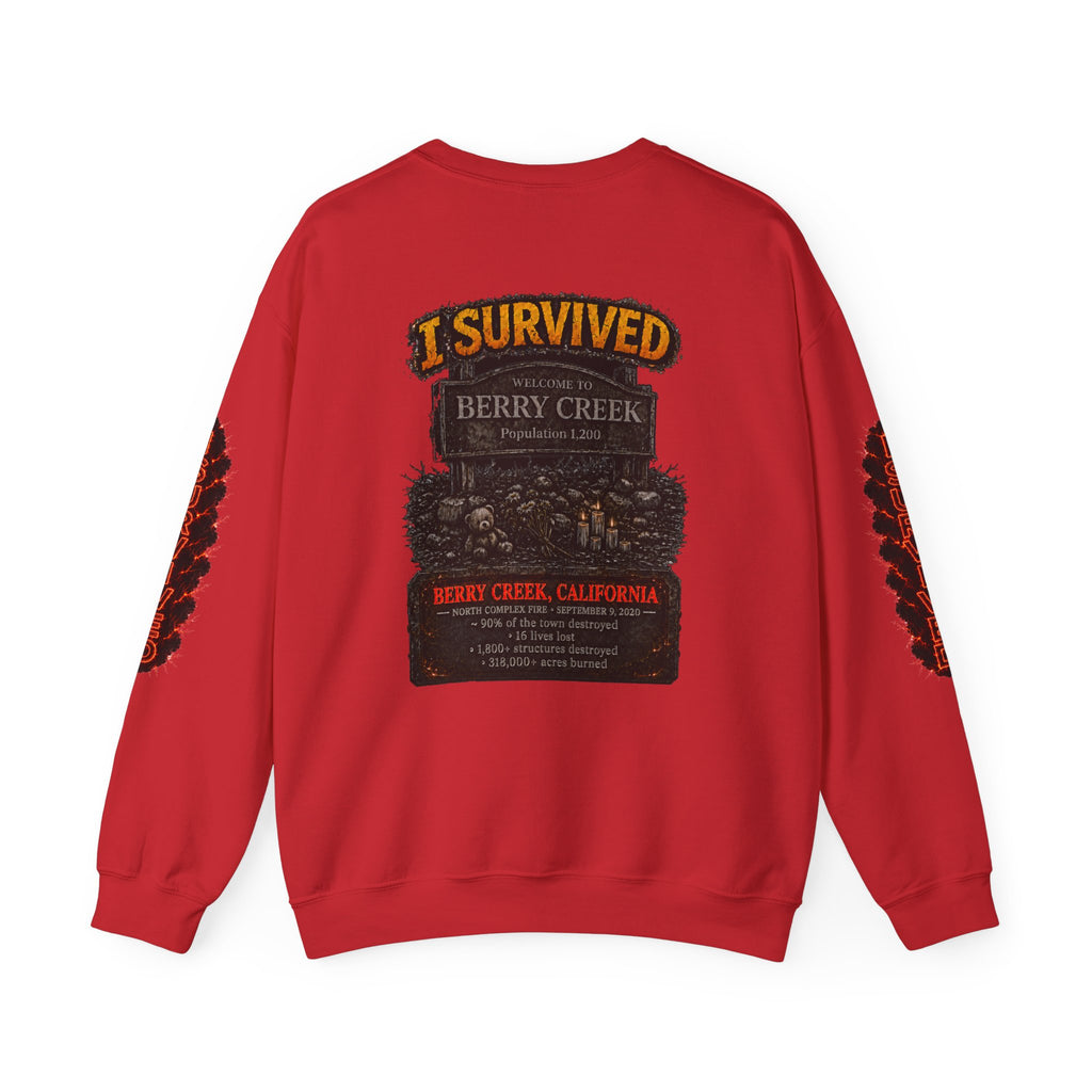 I Survived 2020 — Director's Cut S2:E2 "The Bobcat Fire" | Wildfire Edition Memorial Unisex Heavy Blend™ Crewneck Sweatshirt