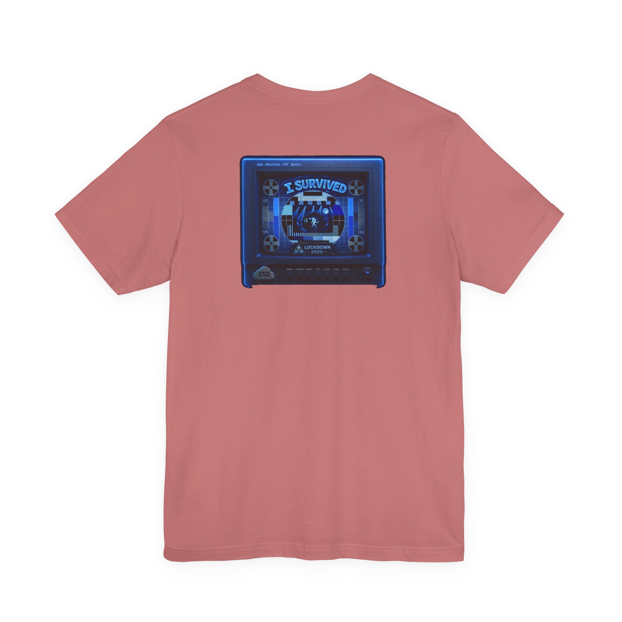 I Survived 2020 — "Please Stand By" Test Pattern Tee Lockdown Summer Exclusive Unisex Jersey Short Sleeve Tee