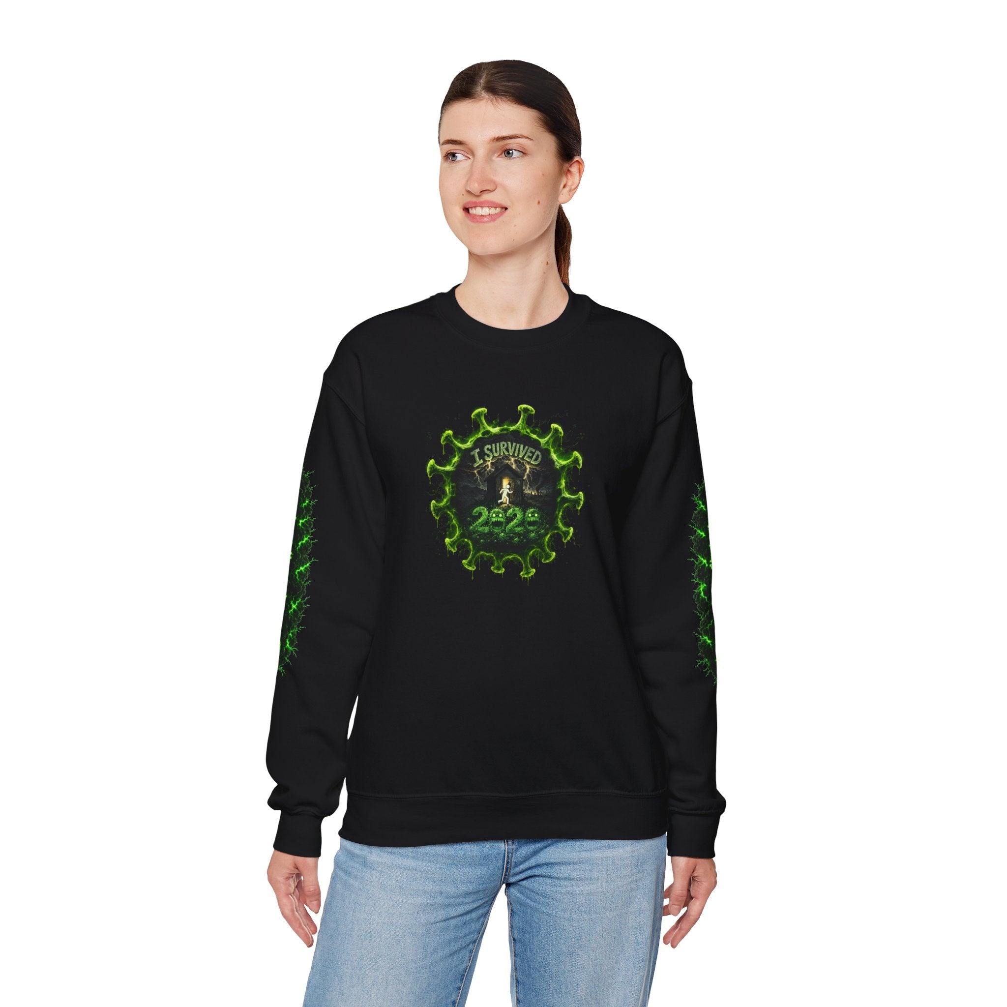 I Survived 2020 — PANDEMIC S1:E5: Director's Cut "Delivery Doomsday" Unisex Heavy Blend™ Crewneck Sweatshirt