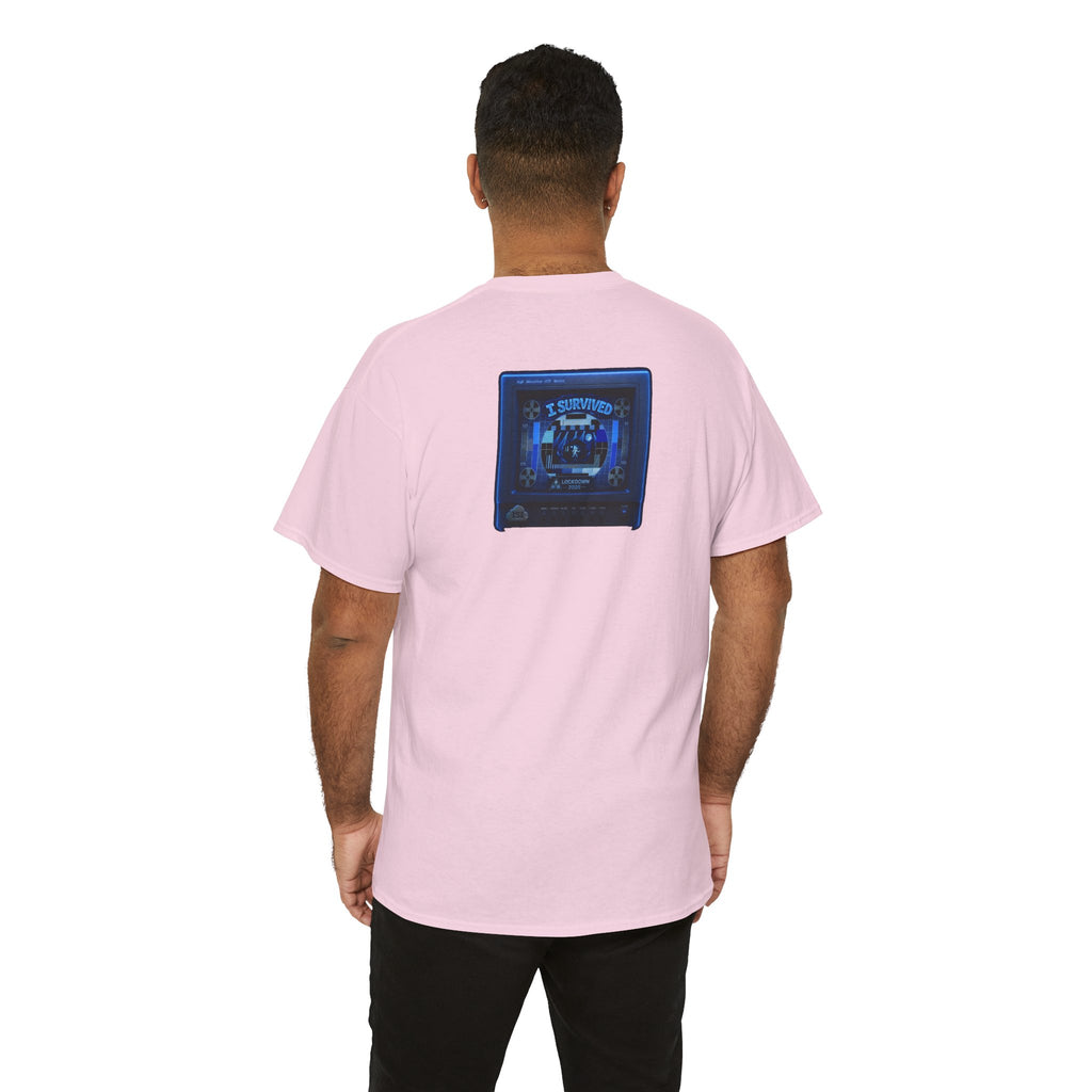 I Survived 2020 — "Please Stand By" Test Pattern Tee Lockdown Surveillance Edition Summer Exclusive Unisex Heavy Cotton Tee