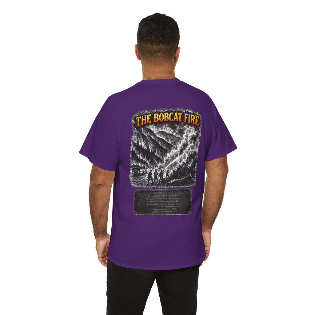 I Survived 2020 — WILDFIRES S2:E2: Director's Cut "The Bobcat Fire" Memorial Unisex Heavy Cotton Tee
