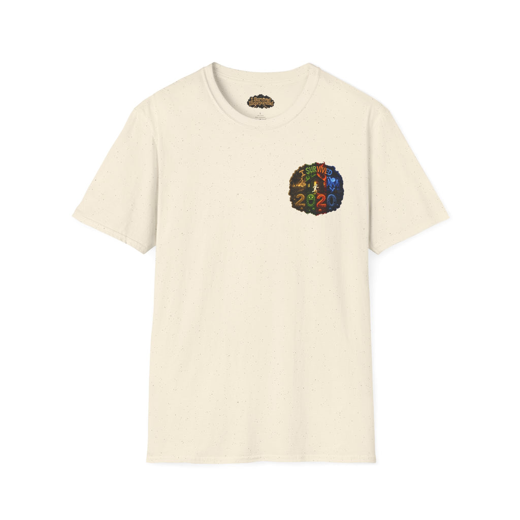 I Survived 2020 — "No Signal" Test Pattern Tee Alien Broadcast Finale Summer Premiere Unisex Softstyle T-Shirt