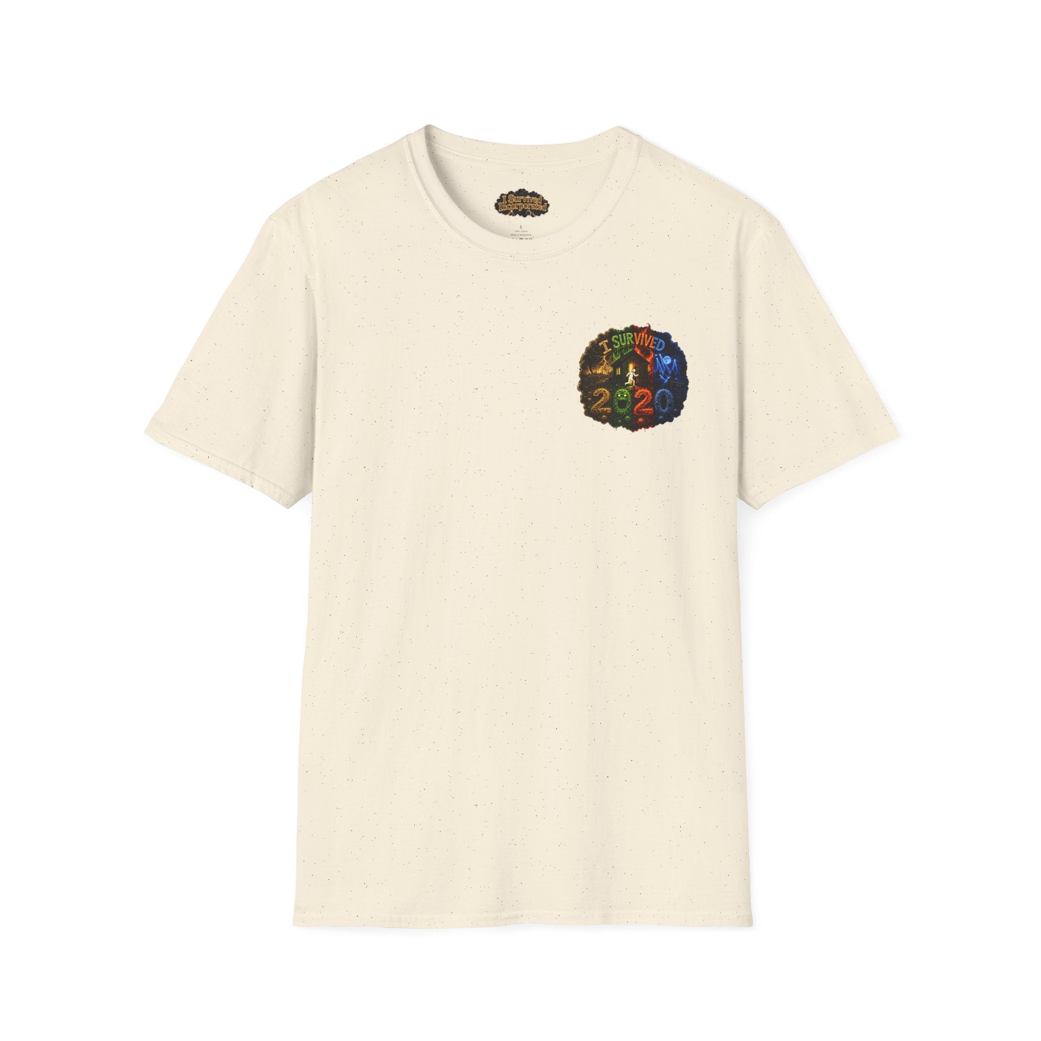 I Survived 2020 — "No Signal" Test Pattern Tee Alien Broadcast Finale Summer Premiere Unisex Softstyle T-Shirt