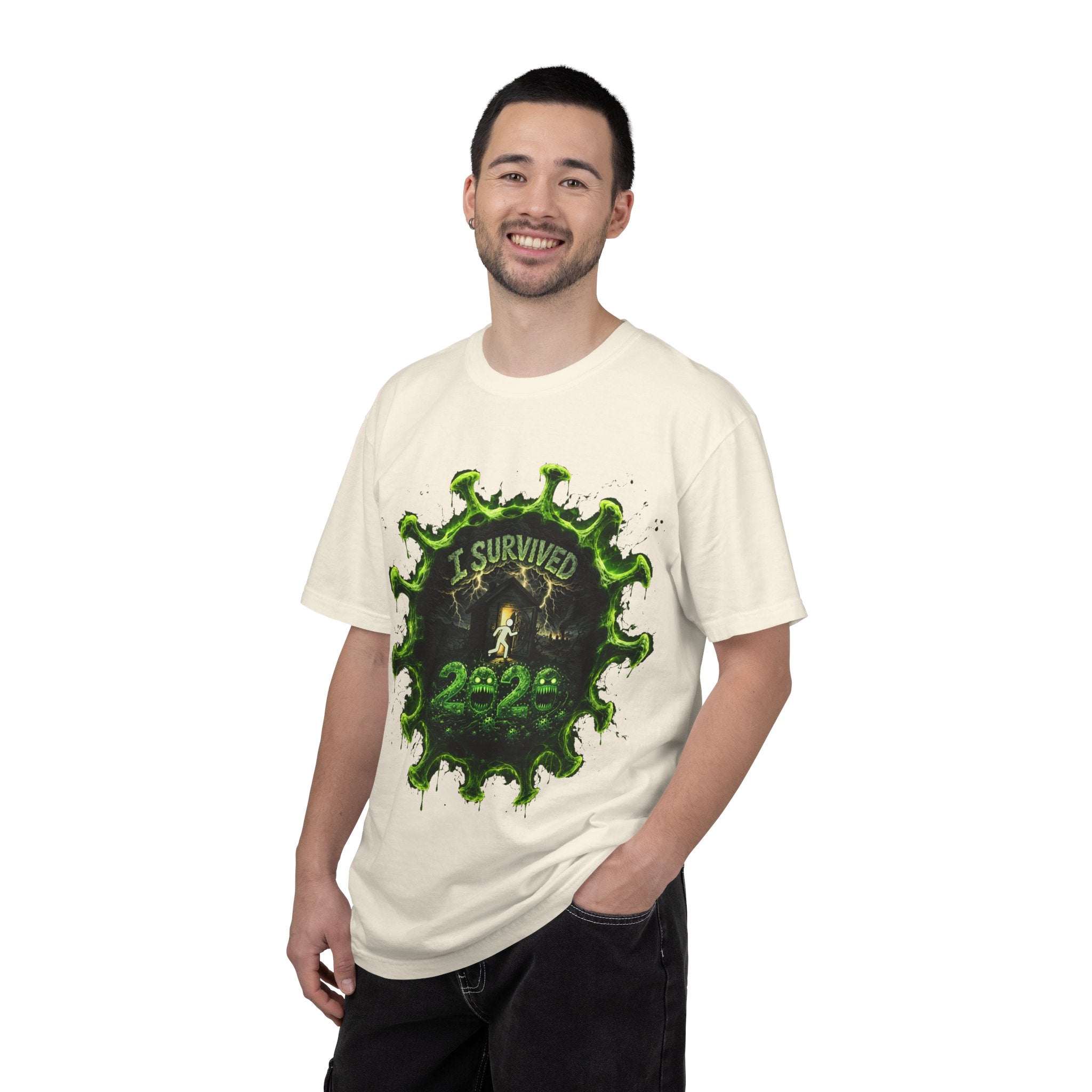 I Survived 2020 — Director's Cut S1:E4 "Mask Madness Mayhem Moment" | Pandemic Edition Unisex Garment-Dyed T-shirt