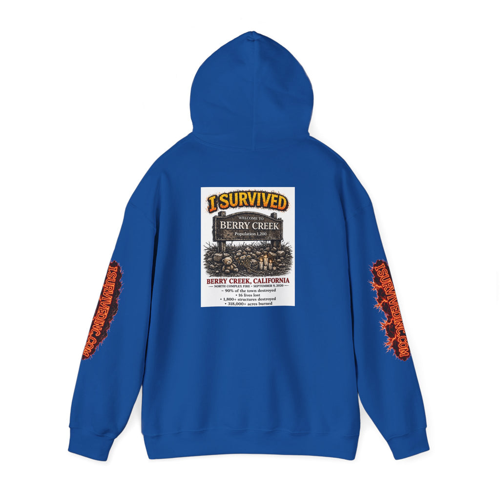 I Survived 2020 — S2:E1 "Berry Creek" | Wildfire Edition Memorial Hoodie Sweatshirt