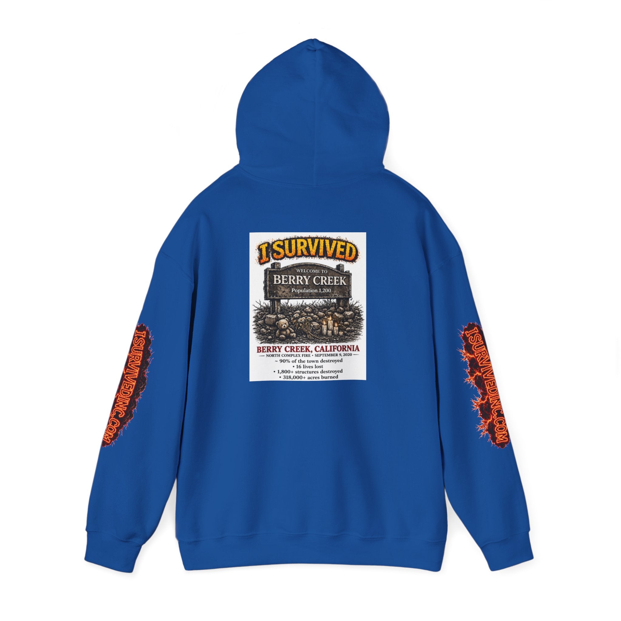 I Survived 2020 — S2:E1 "Berry Creek" | Wildfire Edition Memorial Hoodie Sweatshirt